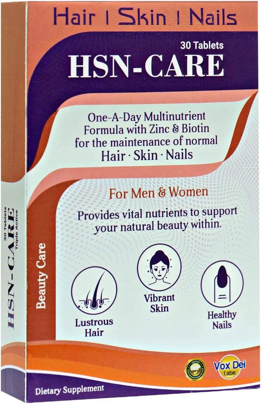 قرص های مراقبت از مو، پوست و ناخن - 30 عدد | فرمول مولتی ویتامین یک بار در روز با زینک و بیوتین برای سلامت مو، پوست و ناخن قرص های مراقبت از مو، پوست و ناخن - 30 عدد | فرمول مولتی ویتامین یک بار در روز با زینک و بیوتین برای سلامت مو، پوست و ناخن
