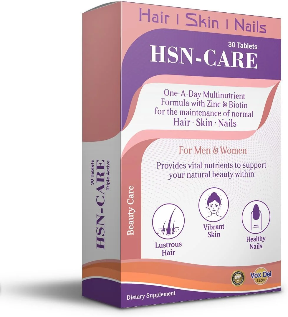 قرص های مراقبت از مو، پوست و ناخن - 30 عدد | فرمول مولتی ویتامین یک بار در روز با زینک و بیوتین برای سلامت مو، پوست و ناخن