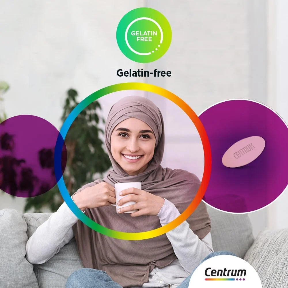 مولتی ویتامین مخصوص بانوان سنتروم، 100 عدد قرص مولتی ویتامین مخصوص بانوان سنتروم، 100 عدد قرص