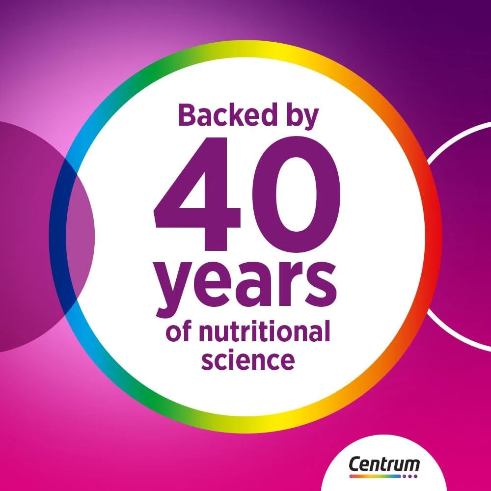 مولتی ویتامین مخصوص بانوان سنتروم، 100 عدد قرص مولتی ویتامین مخصوص بانوان سنتروم، 100 عدد قرص