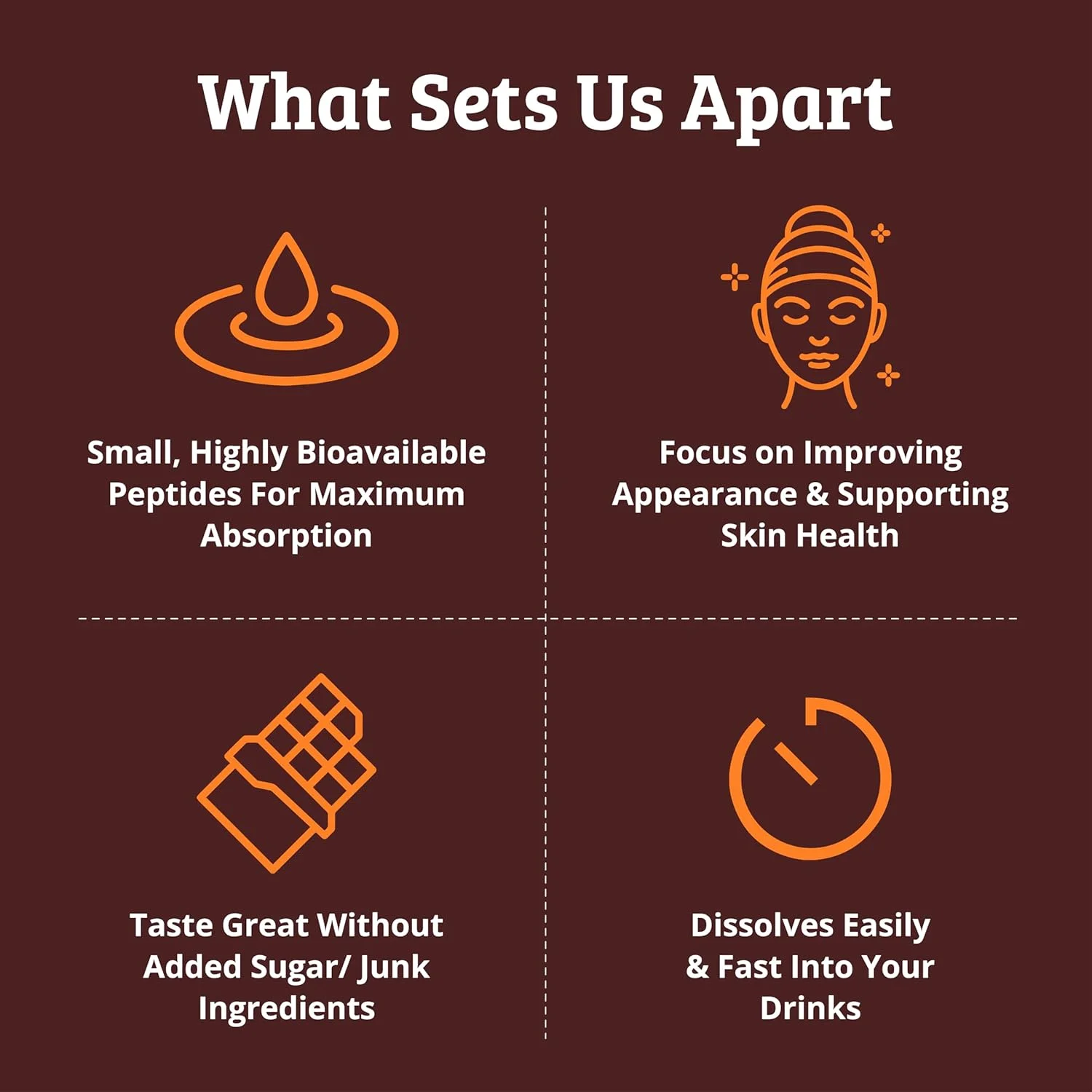 پودر پپتیدهای کلاژن شکلاتی با اسید هیالورونیک، ویتامین C و بیوتین برای رشد مو، پوست، ناخن، مفاصل و کاهش وزن. عالی در قهوه و شیک ها. پروتئین کلاژن طعم دار کتو. تهیه شده از گاوهای تغذیه شده با علف پودر پپتیدهای کلاژن شکلاتی با اسید هیالورونیک، ویتامین C و بیوتین برای رشد مو، پوست، ناخن، مفاصل و کاهش وزن. عالی در قهوه و شیک ها. پروتئین کلاژن طعم دار کتو. تهیه شده از گاوهای تغذیه شده با علف