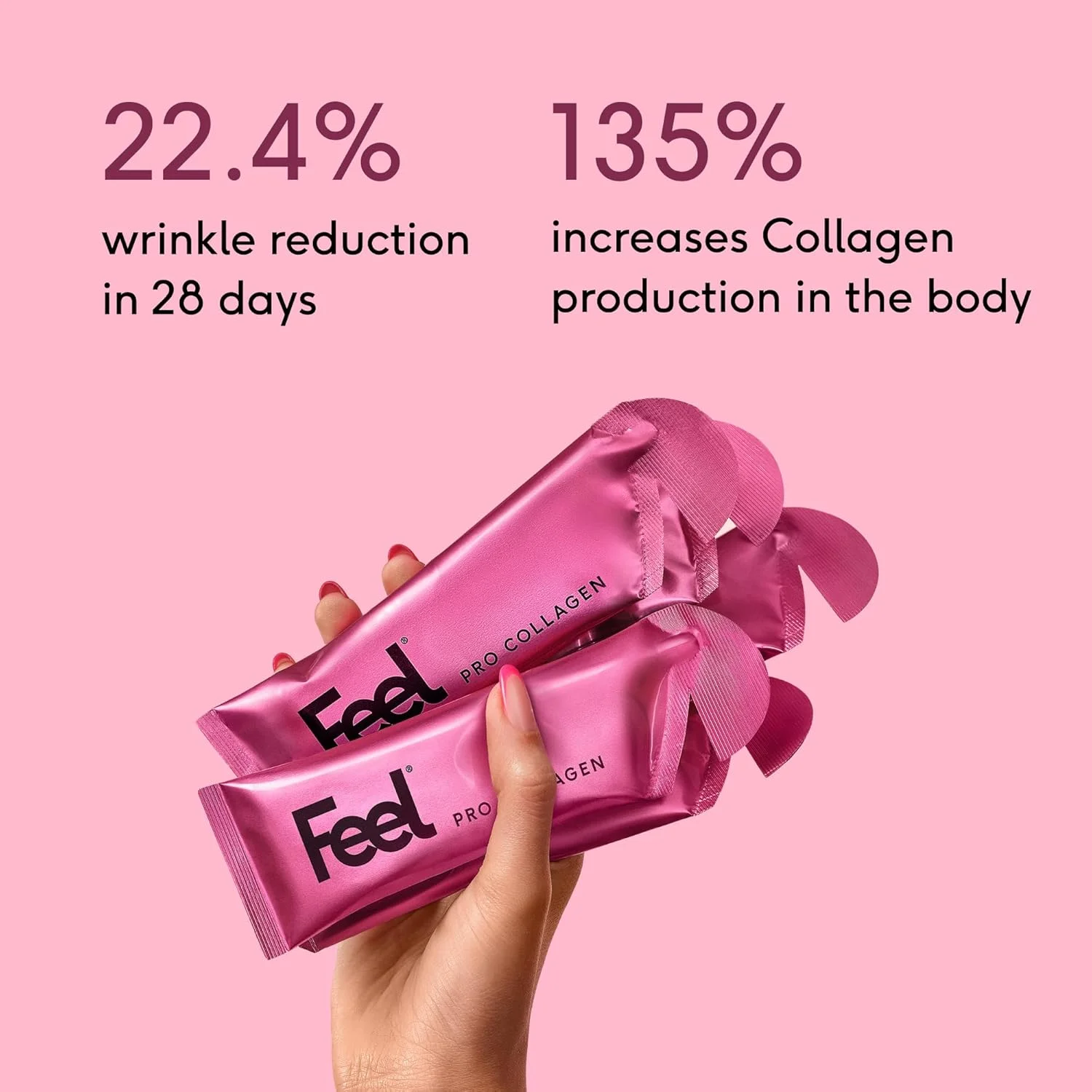 ژل کلاژن Feel Pro، طعم گیلاس، 5 گرم کلاژن در هر وعده، بدون گلوتن، تقویت کننده سلامت مو، زیبایی پوست و استحکام ناخن، ژل مایع (30 ژل) ژل کلاژن Feel Pro، طعم گیلاس، 5 گرم کلاژن در هر وعده، بدون گلوتن، تقویت کننده سلامت مو، زیبایی پوست و استحکام ناخن، ژل مایع (30 ژل)