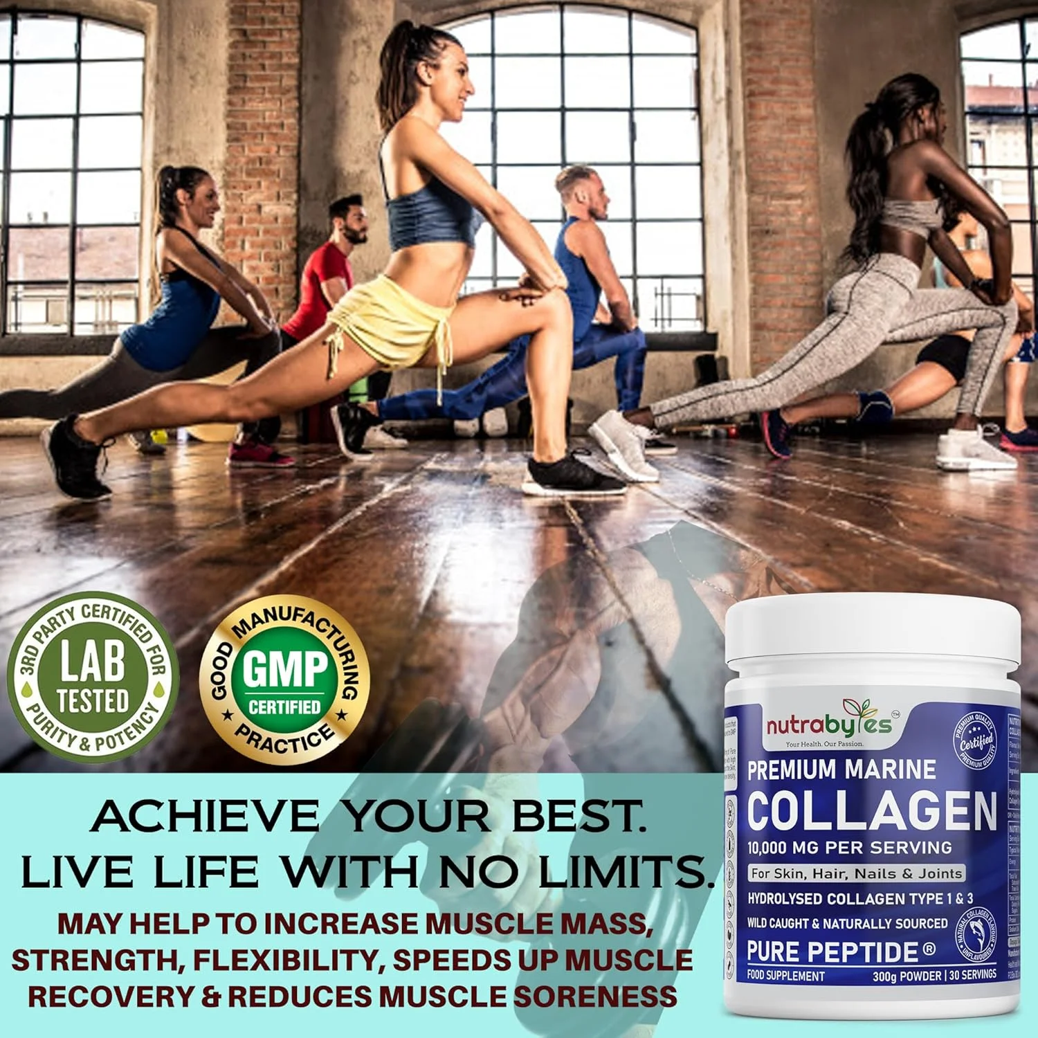 پودر کلاژن دریایی 10000 میلی گرم نوع 1 و 3 بدون طعم، پپتیدهای پروتئین هیدرولیز شده ماهی صید شده در طبیعت برای زنان و مردان 19 اسید آمینه، دارای گواهی کوشر و حلال - پوست، مو، ناخن، مفاصل و روده سالم پودر کلاژن دریایی 10000 میلی گرم نوع 1 و 3 بدون طعم، پپتیدهای پروتئین هیدرولیز شده ماهی صید شده در طبیعت برای زنان و مردان 19 اسید آمینه، دارای گواهی کوشر و حلال - پوست، مو، ناخن، مفاصل و روده سالم