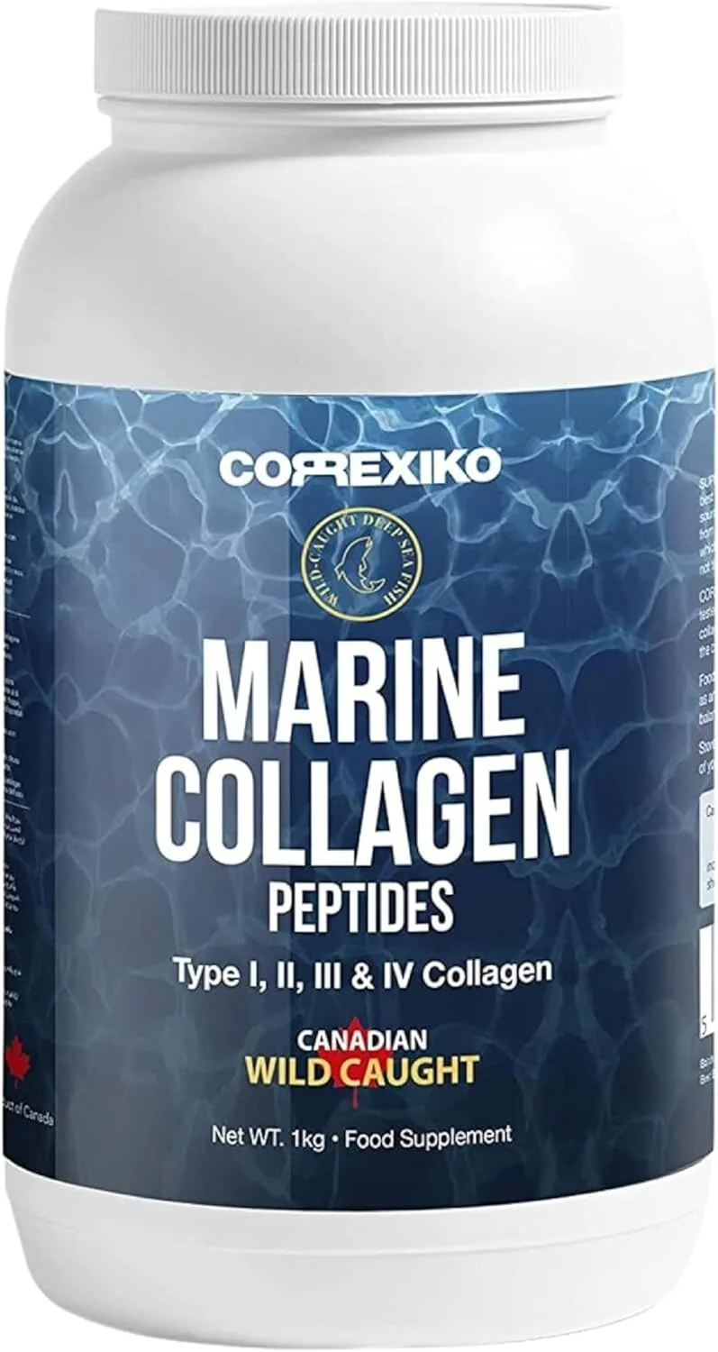 کورکسیکو - پودر پپتیدهای کلاژن دریایی سوپر پریمیوم - 1 کیلوگرمی - تهیه شده از پوست ماهی های صید شده در کانادا کورکسیکو - پودر پپتیدهای کلاژن دریایی سوپر پریمیوم - 1 کیلوگرمی - تهیه شده از پوست ماهی های صید شده در کانادا