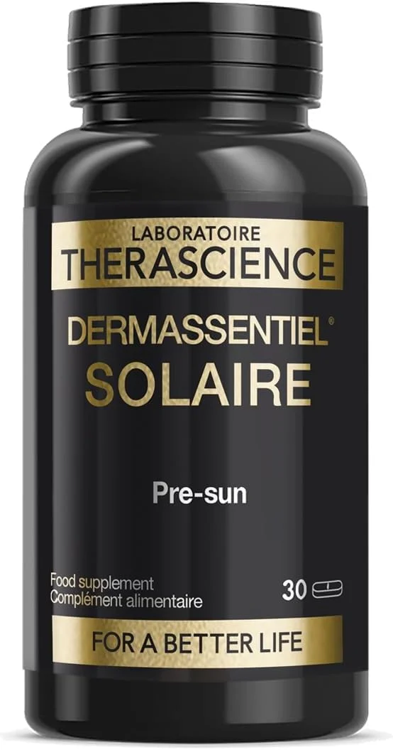 مکمل برنزه کننده 3 در 1 DERMASSENTIEL SOLAIRE | آماده سازی پوست برای قرار گرفتن در معرض آفتاب، محافظت و افزایش برنزه شدن | برنامه 1 ماهه | 5 ماده فعال زیستی آنتی اکسیدانی | 30 قرص | Laboratoire THERASCIENCE مکمل برنزه کننده 3 در 1 DERMASSENTIEL SOLAIRE | آماده سازی پوست برای قرار گرفتن در معرض آفتاب، محافظت و افزایش برنزه شدن | برنامه 1 ماهه | 5 ماده فعال زیستی آنتی اکسیدانی | 30 قرص | Laboratoire THERASCIENCE