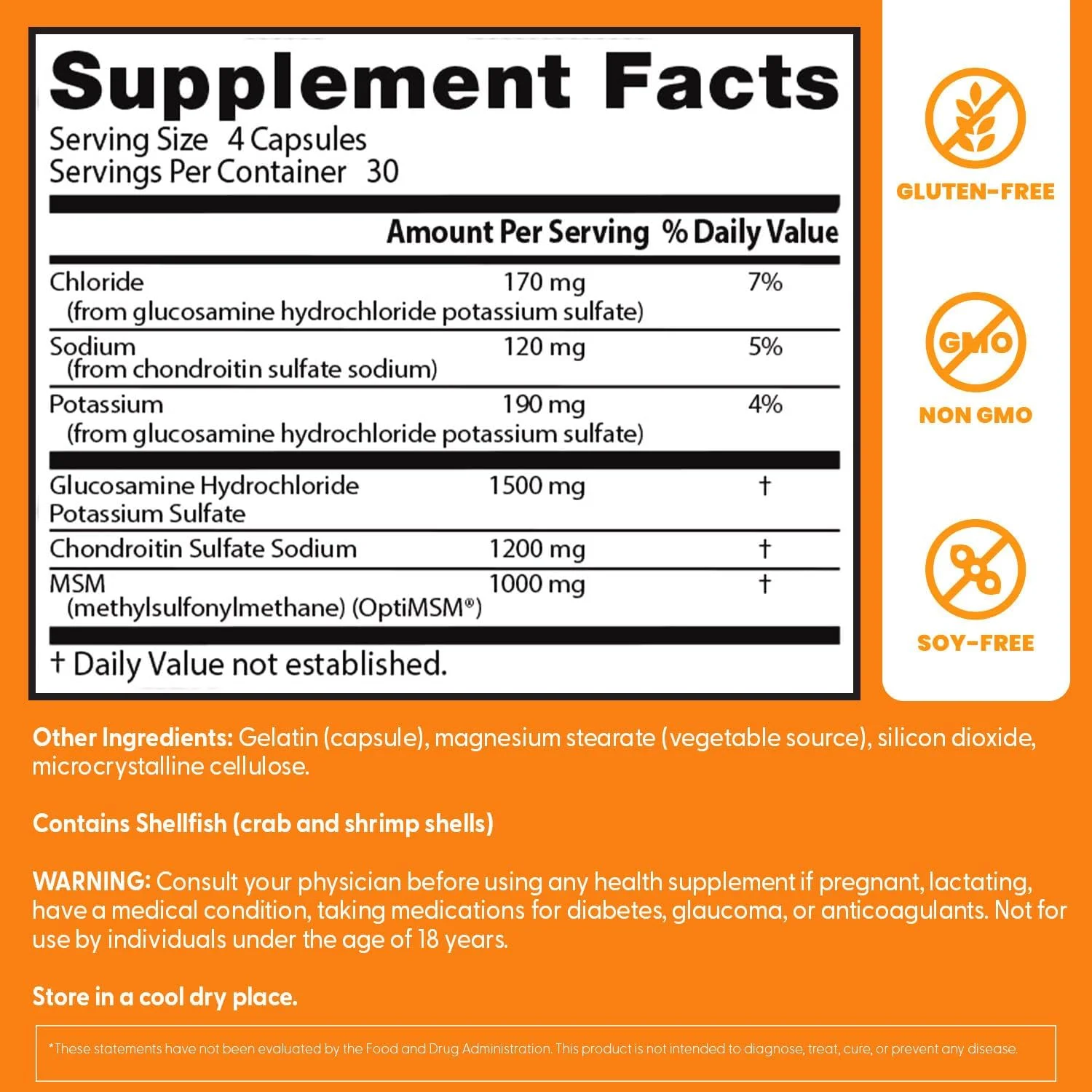دکترز بست، گلوکزامین کندرویتین MSM با OptiMSM، ۱۲۰ کپسول گیاهی دکترز بست، گلوکزامین کندرویتین MSM با OptiMSM، ۱۲۰ کپسول گیاهی