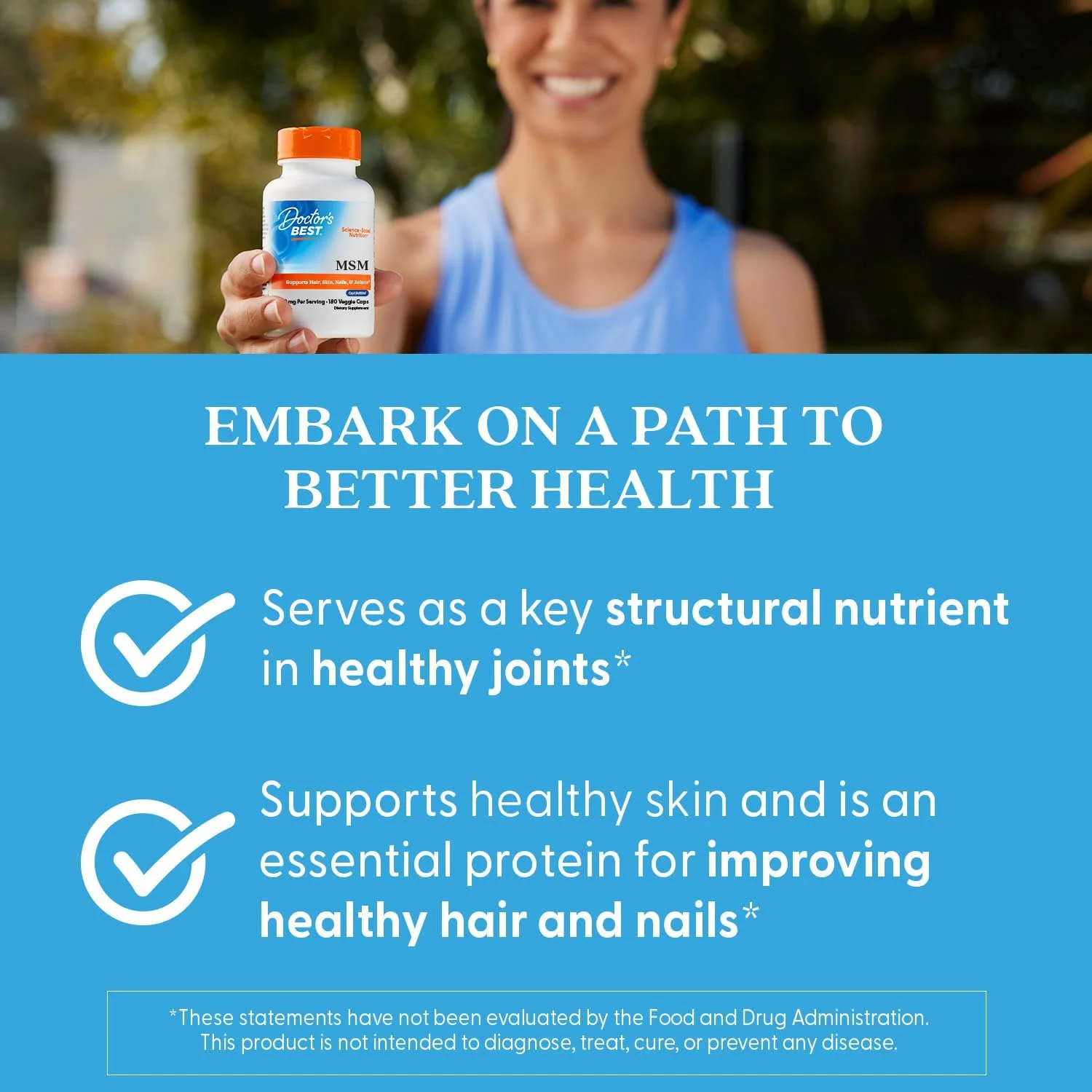 دکترز بست MSM با OptiMSM، پشتیبانی از مفاصل، سیستم ایمنی، آنتی اکسیدان و نقش پروتئین سازی، غیر GMO، بدون گلوتن، 1000 میلی گرم، 180 کپسول گیاهی دکترز بست MSM با OptiMSM، پشتیبانی از مفاصل، سیستم ایمنی، آنتی اکسیدان و نقش پروتئین سازی، غیر GMO، بدون گلوتن، 1000 میلی گرم، 180 کپسول گیاهی