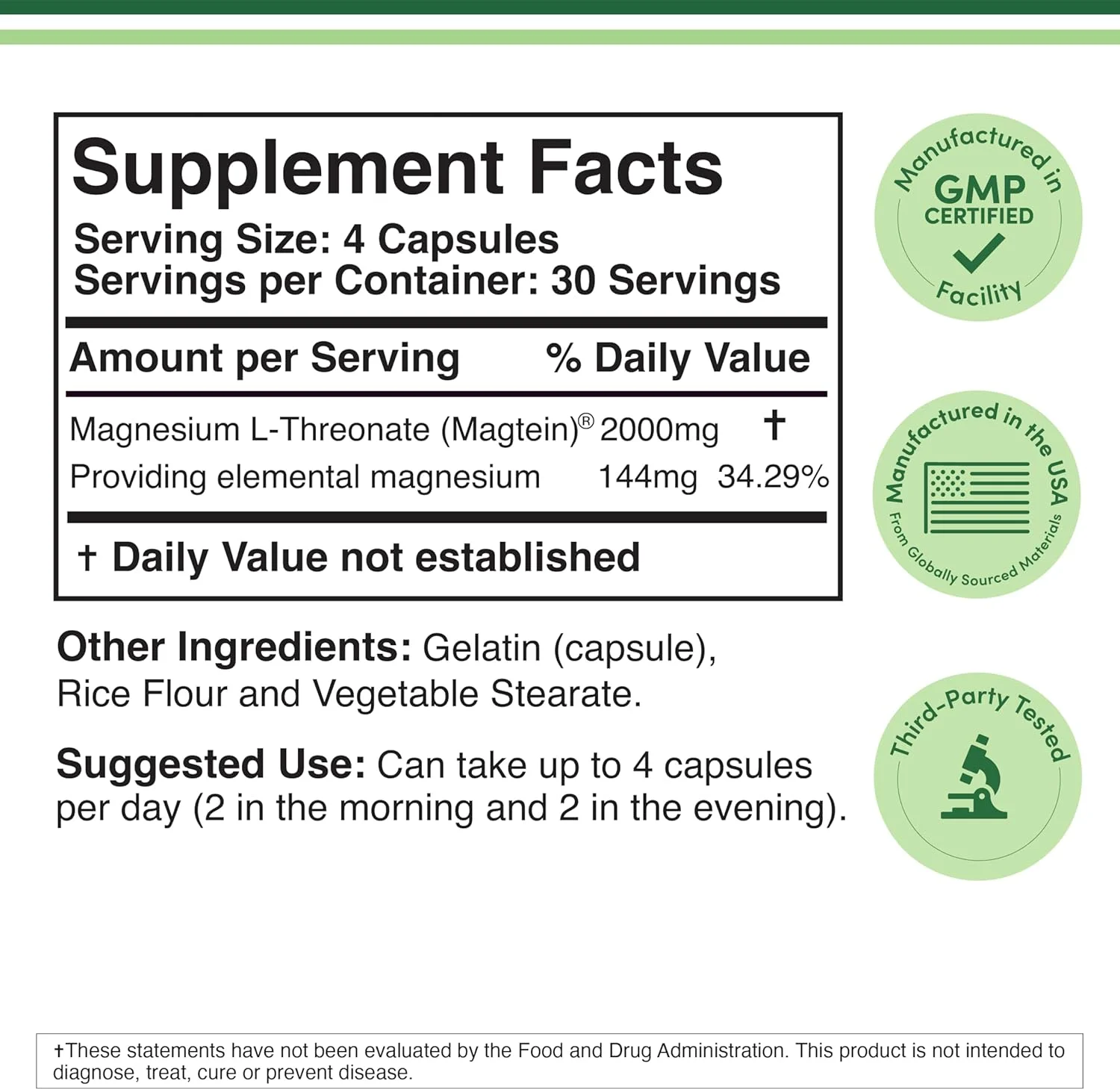 منیزیم ال-ترئونات Double Wood Supplements (100 کپسول 2000 میلی گرمی) منیزیم ال-ترئونات Double Wood Supplements (100 کپسول 2000 میلی گرمی)