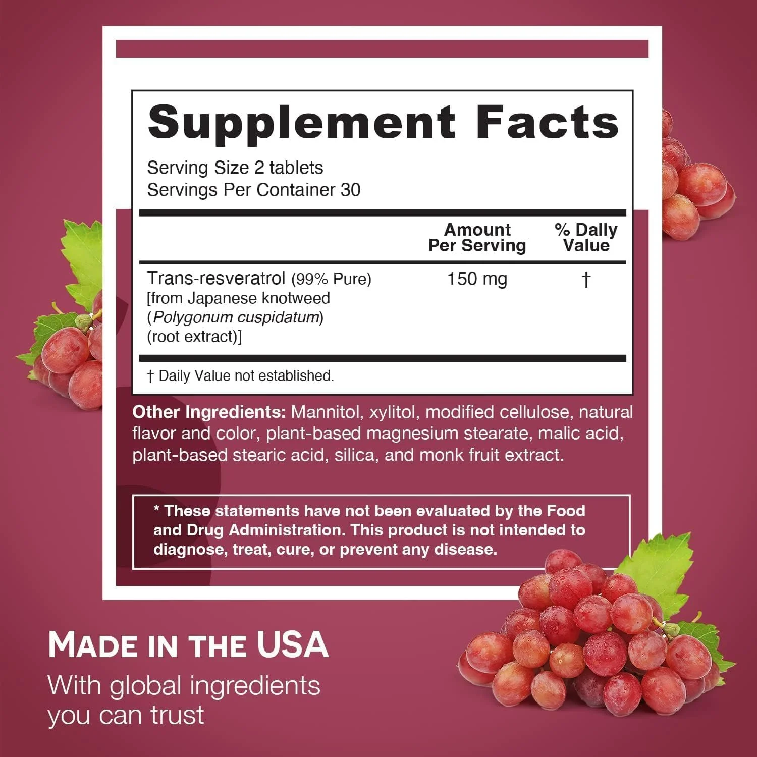 مکمل رزوراترول EZ Melts، 150 میلی گرم، بدون شکر، تامین یک ماهه مکمل رزوراترول EZ Melts، 150 میلی گرم، بدون شکر، تامین یک ماهه