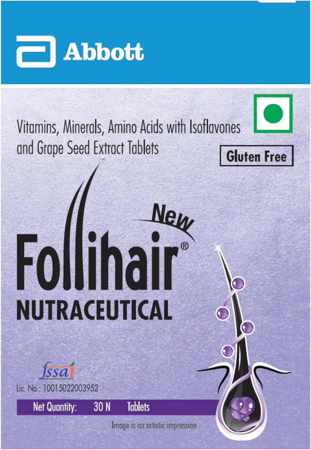 فولی هیر نیو بای ابوت | 30 عدد در هر بطری (بسته 3 عددی):: مجموع 90 کپسول :: 3 ماه فولی هیر نیو بای ابوت | 30 عدد در هر بطری (بسته 3 عددی):: مجموع 90 کپسول :: 3 ماه