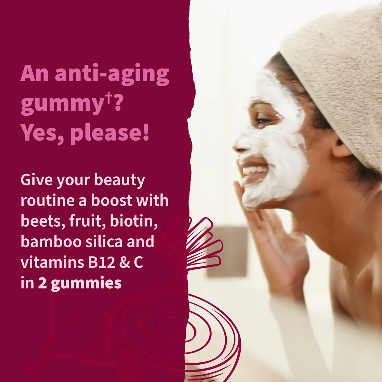 پاستیل ریشه چغندر ارگانیک گاردن آف لایف حاوی پکتین با آنتی اکسیدان ها، ویتامین C، بیوتین و B12 برای مو، پوست و ناخن - پاستیل های زیبایی چغندر - وگان، بدون گلوتن، غیر GMO، تمشک، 30 سروینگ