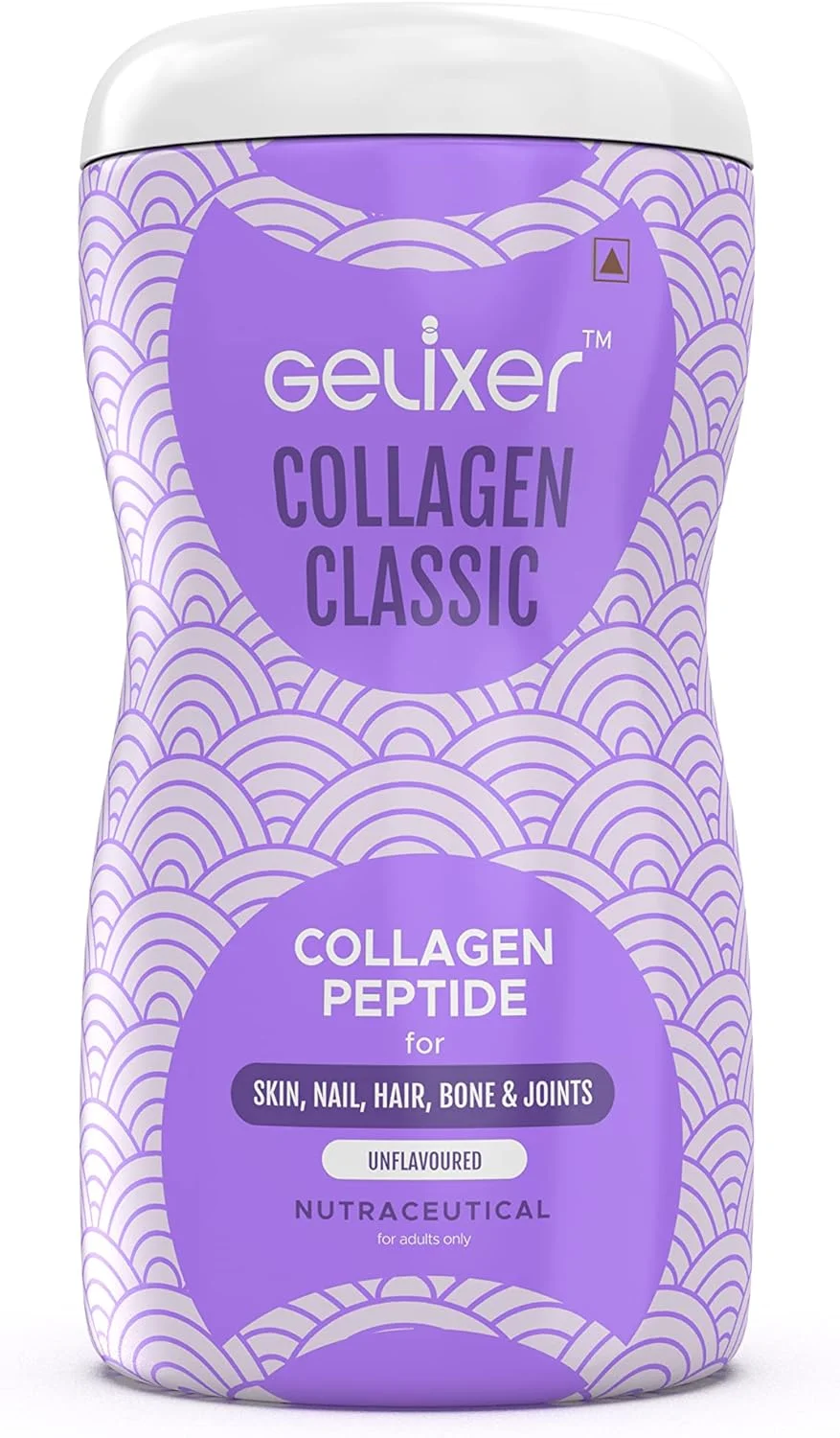 کلاژن کلاسیک ژلیکسر گلاتول - بدون طعم، پپتید کلاژن ماهی ممتاز برای مو، پوست، ناخن، استخوان و مفاصل. تولید شده توسط نیتا ژلاتین با استفاده از فناوری ژاپنی.