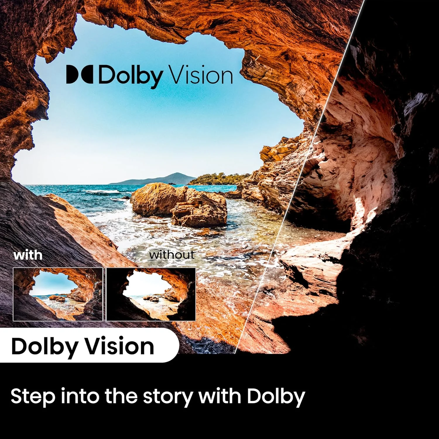 تلویزیون هوشمند 50 اینچ هایسنس UHD 4K مدل E6N با Dolby Vision، حالت بازی پلاس، Smooth Motion با MEMC، حالت ورزشی AI، کنترل صوتی، اشتراک گذاری به تلویزیون، یوتیوب، نتفلیکس، دیزنی پلاس، شاهد و Anghami، مدل 50E6N (نسخه 2024 امارات)