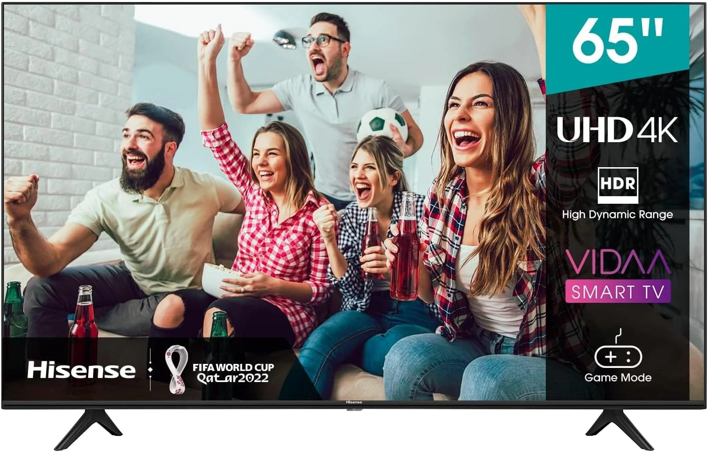 تلویزیون 65 اینچ هایسنس UHD هوشمند HDR 10/HLG وای فای (2.4GHZ) بلوتوث 5.0 DLNA HDCP نسخه H.265 مدل 65A6GE (مدل 2021)