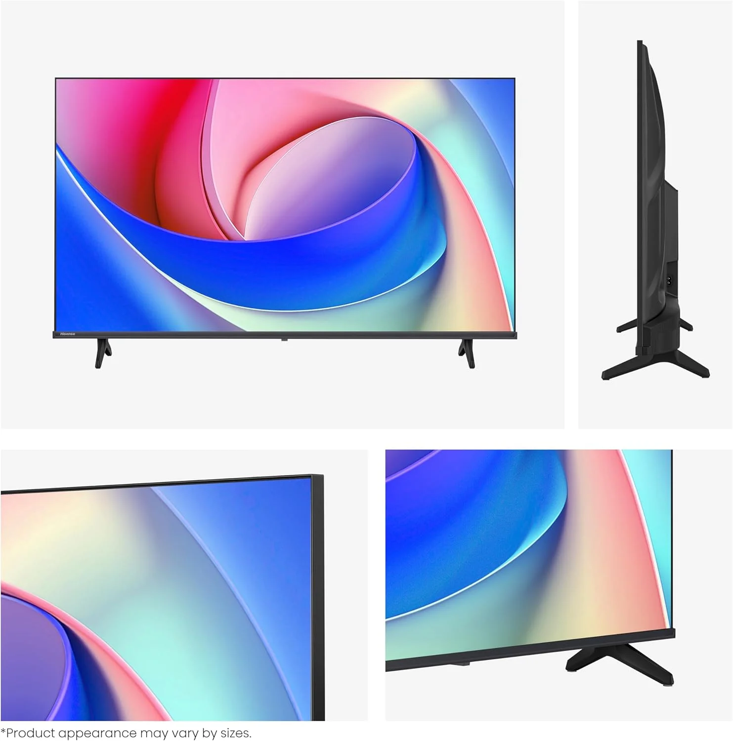 تلویزیون هوشمند ۳۲ اینچ Hisense FHD 4K مدل E4Q - تقویت کننده رنگ طبیعی، کنتراست بالا، اشتراک گذاری به تلویزیون، وای فای دو بانده، حالت بازی، حالت مراقبت از چشم، یوتیوب، نتفلیکس، شاهد 32E4Q (نسخه امارات 2025)