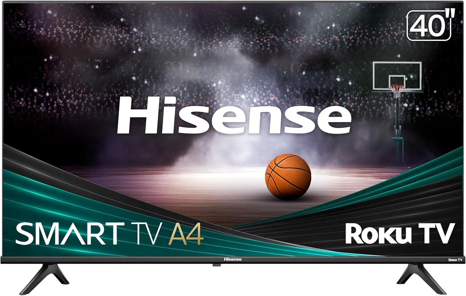 تلویزیون هوشمند 40 اینچی Hisense سری A4 با کیفیت FHD 1080p و سازگاری با Alexa (مدل 40A4NR، 2024) - Dolby Audio، طراحی باریک قاب، Google Assistant
