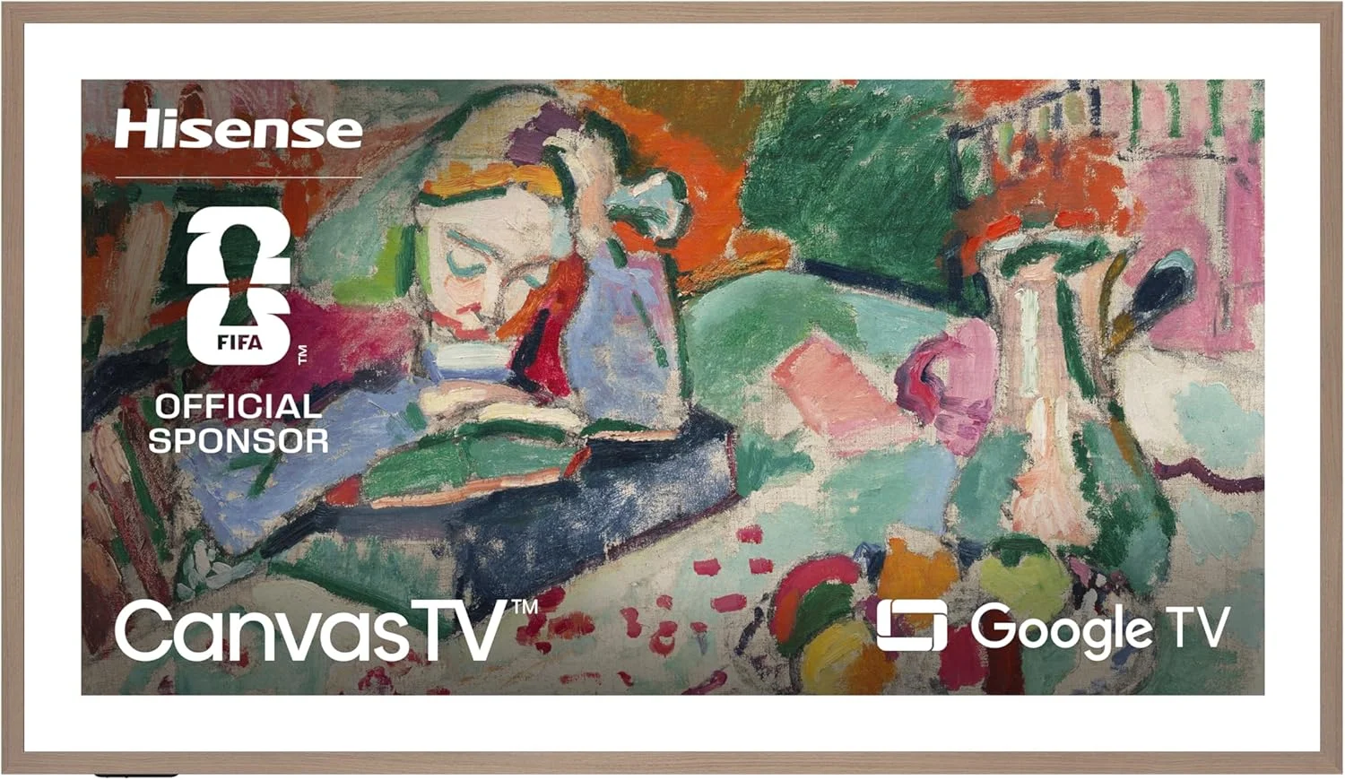 تلویزیون 55 اینچ هایسنس مدل 55S7N CanvasTV™ 4K QLED Google TV با حالت هنری، DTS Virtual:X، Dolby Vision/HDR10/HDR10+/HLG، نرخ نوسازی 144 هرتز، حالت بازی PRO و کنترل صوتی (بازسازی شده)