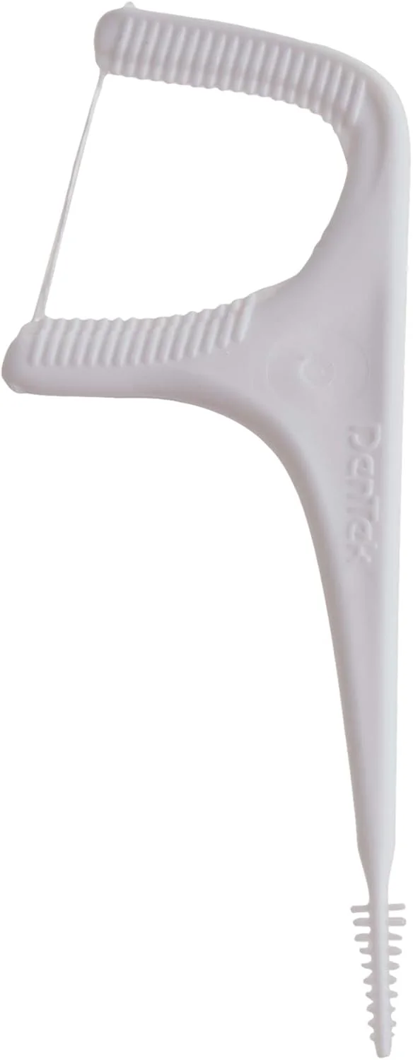 نخ دندان دسته دار دنتک مدل Complete Clean بسته 40 عددی