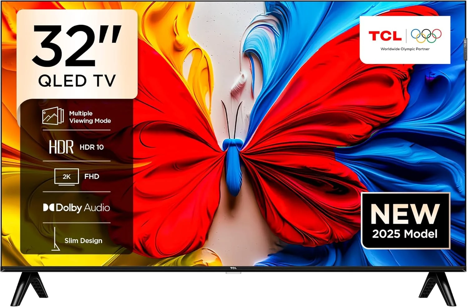 تلویزیون هوشمند 32 اینچی TCL مدل 32S5K با صفحه نمایش QLED، HDR 10، Google TV، صدای Dolby، حالت بازی و طراحی باریک (مدل 2025) تلویزیون هوشمند 32 اینچی TCL مدل 32S5K با صفحه نمایش QLED، HDR 10، Google TV، صدای Dolby، حالت بازی و طراحی باریک (مدل 2025)
