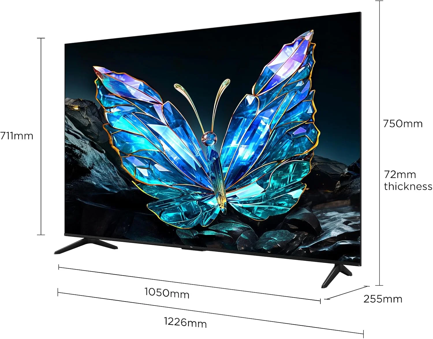 تلویزیون هوشمند تی سی ال مدل 55V6C سایز 55 اینچ 4K UHD HDR 10+ مناسب بازی Google TV، با قابلیت بهبود پویای رنگ، Dolby Vision Atmos، DTS Virtual X، MEMC، کنترل صوتی، Game Master با طراحی باریک (مدل 2025) تلویزیون هوشمند تی سی ال مدل 55V6C سایز 55 اینچ 4K UHD HDR 10+ مناسب بازی Google TV، با قابلیت بهبود پویای رنگ، Dolby Vision Atmos، DTS Virtual X، MEMC، کنترل صوتی، Game Master با طراحی باریک (مدل 2025)