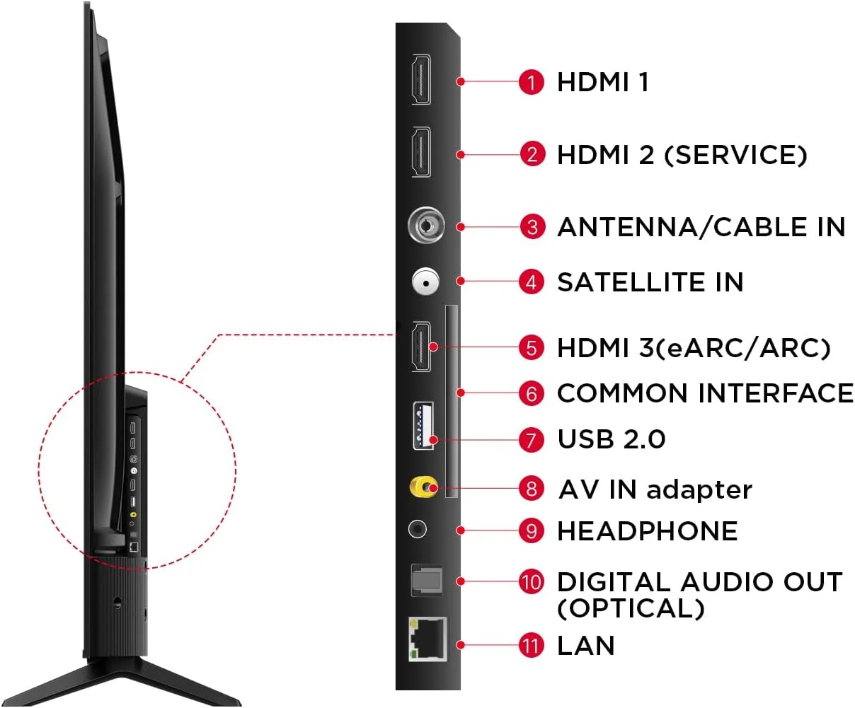 تلویزیون هوشمند 58 اینچ TCL، تلویزیون 4K LED HDR 10 UHD Google TV، صدای دالبی، تقویت رنگ پویا، 2 گیگابایت رم + 16 گیگابایت رام، طراحی فلزی بدون حاشیه مدل 58V6B - (مدل 2024) تلویزیون هوشمند 58 اینچ TCL، تلویزیون 4K LED HDR 10 UHD Google TV، صدای دالبی، تقویت رنگ پویا، 2 گیگابایت رم + 16 گیگابایت رام، طراحی فلزی بدون حاشیه مدل 58V6B - (مدل 2024)