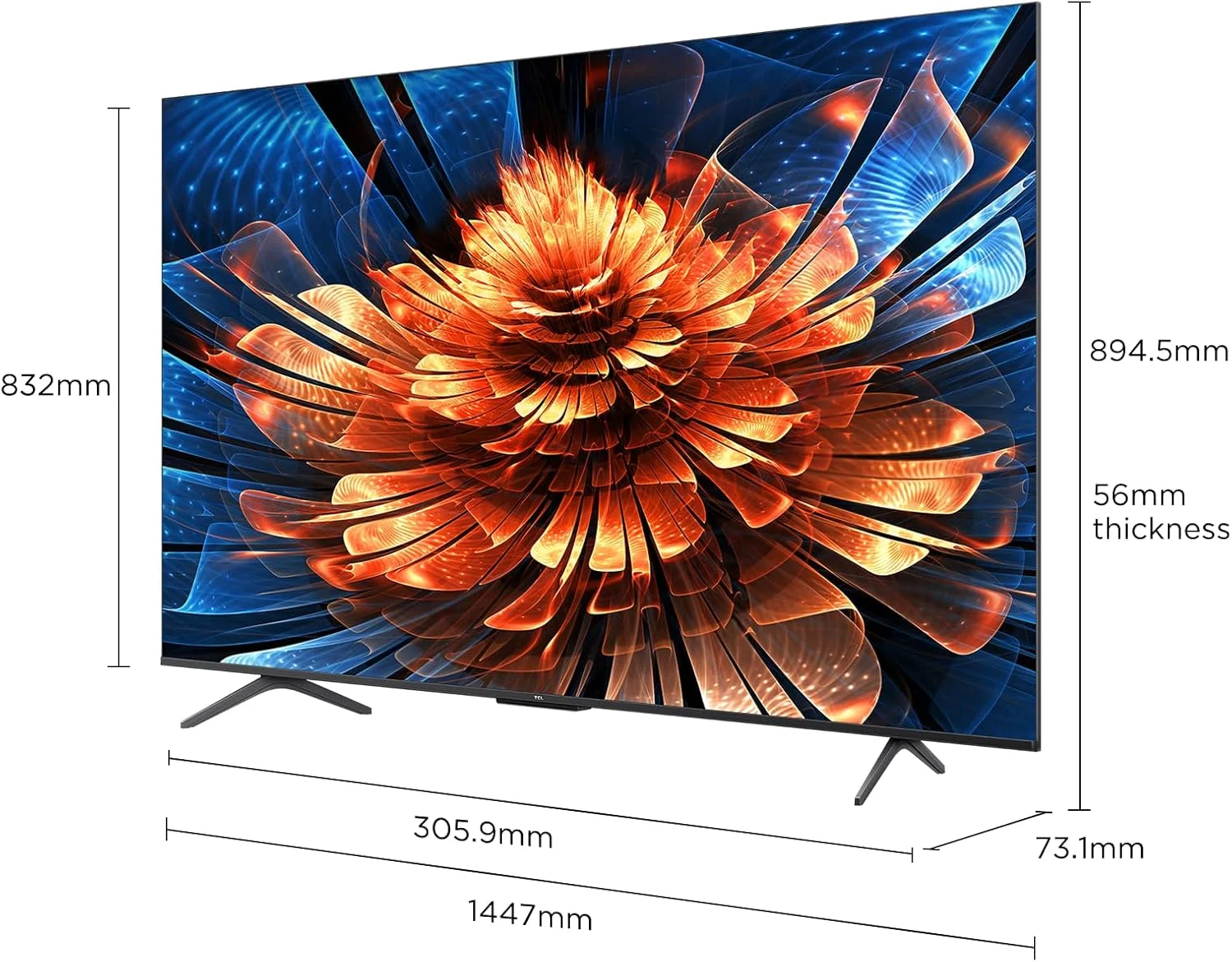 تلویزیون هوشمند 65 اینچی TCL مدل 65Q6C با کیفیت 4K QD-Mini LED، کریستال کوانتومی رنگارنگ HDR 10+، مناسب بازی، Google TV، نرخ نوسازی 144 هرتز، سیستم صوتی ONKYO 2.1 Hi-Fi، Dolby Atmos، حالت هوش مصنوعی، Game Master (مدل 2025) تلویزیون هوشمند 65 اینچی TCL مدل 65Q6C با کیفیت 4K QD-Mini LED، کریستال کوانتومی رنگارنگ HDR 10+، مناسب بازی، Google TV، نرخ نوسازی 144 هرتز، سیستم صوتی ONKYO 2.1 Hi-Fi، Dolby Atmos، حالت هوش مصنوعی، Game Master (مدل 2025)