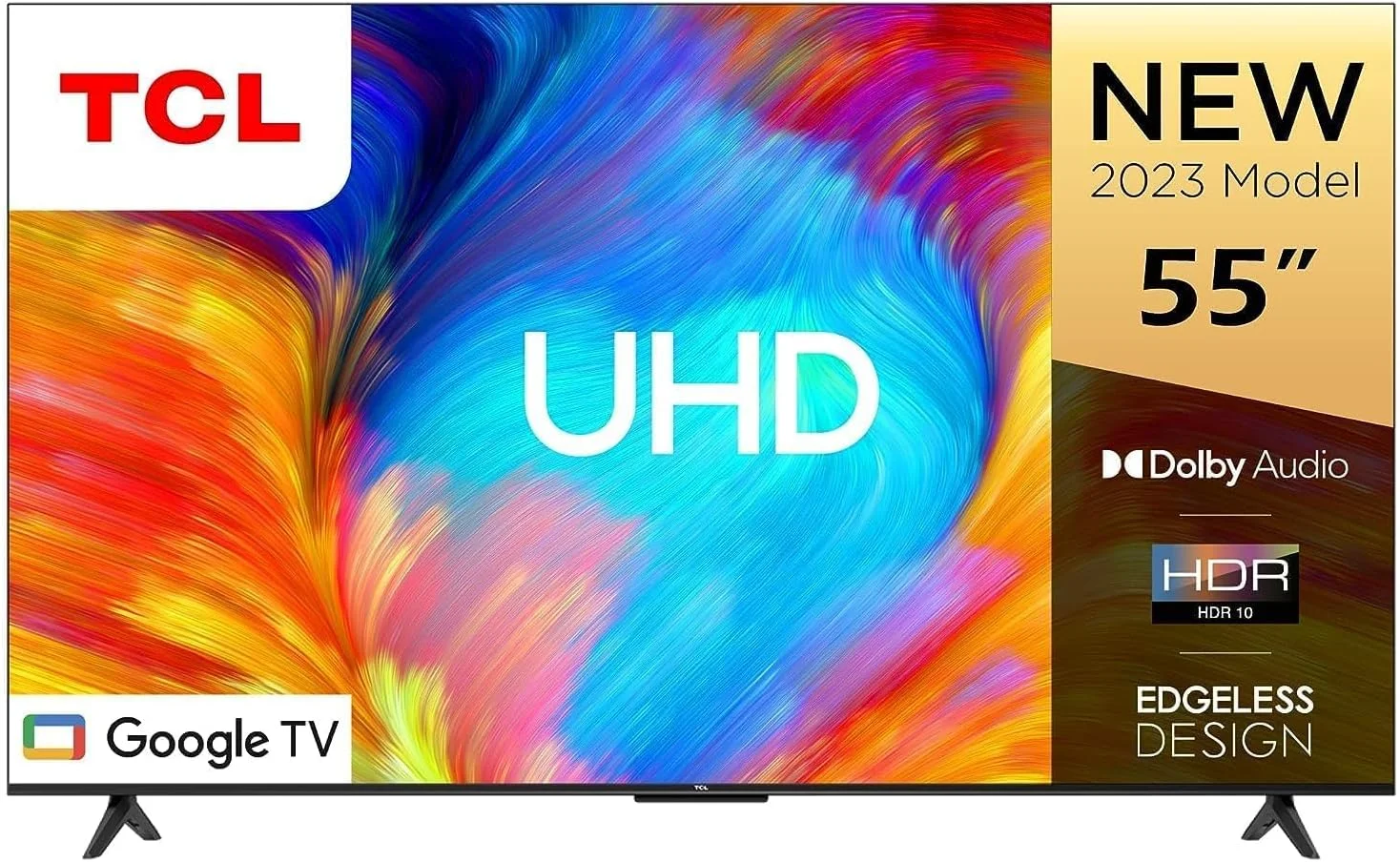 تلویزیون هوشمند تی سی ال 55 اینچ، 4K Ultra HD، تلویزیون گوگل، Dolby Audio HDR10 و Chromecast داخلی، طراحی بدون حاشیه - 55P637 تلویزیون هوشمند تی سی ال 55 اینچ، 4K Ultra HD، تلویزیون گوگل، Dolby Audio HDR10 و Chromecast داخلی، طراحی بدون حاشیه - 55P637
