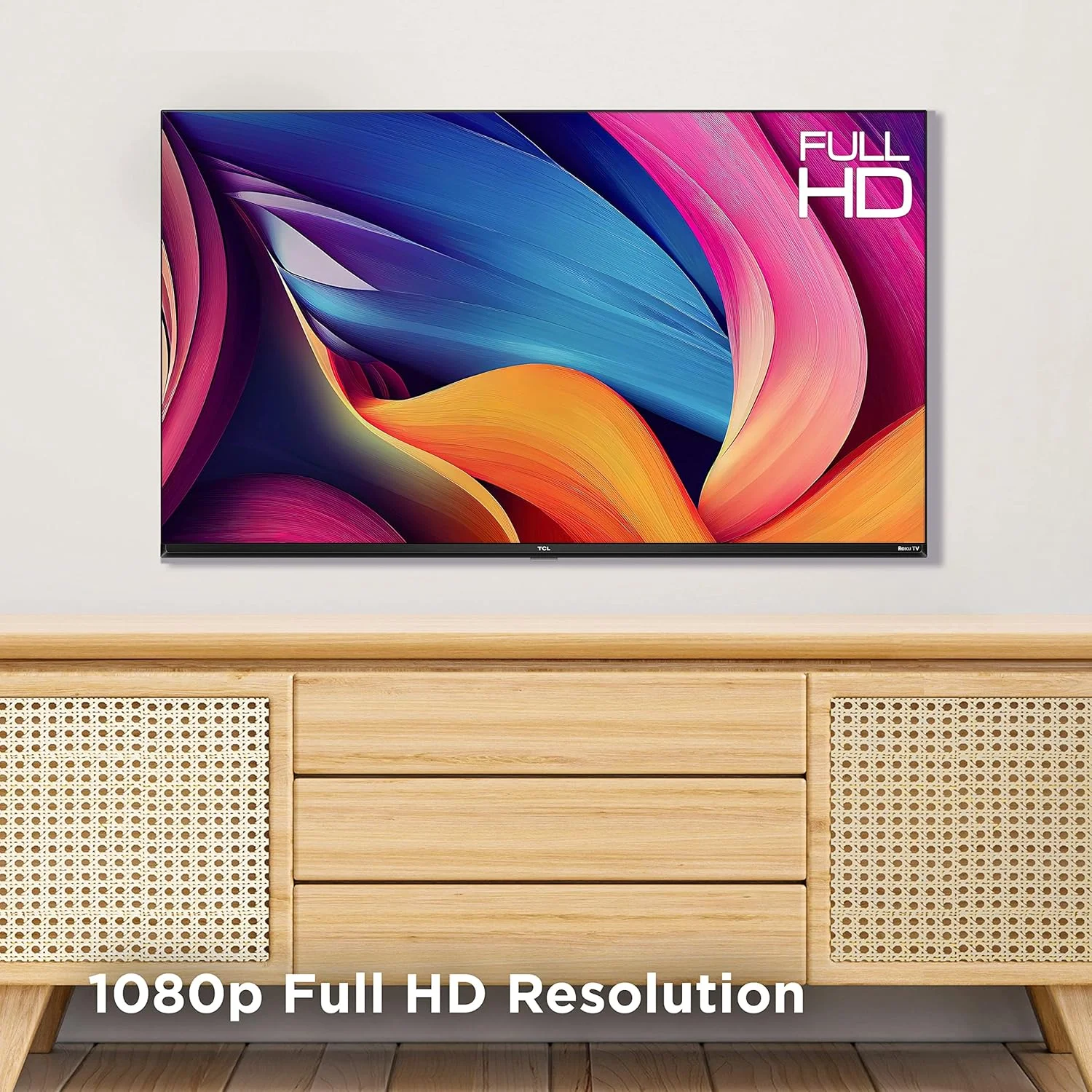 تلویزیون هوشمند ال ای دی 40 اینچ TCL مدل S3 با کیفیت 1080p و Roku TV (مدل 40S350R، 2023)، سازگار با الکسا، دستیار گوگل و Apple HomeKit، تلویزیون FHD استریمینگ، مشکی