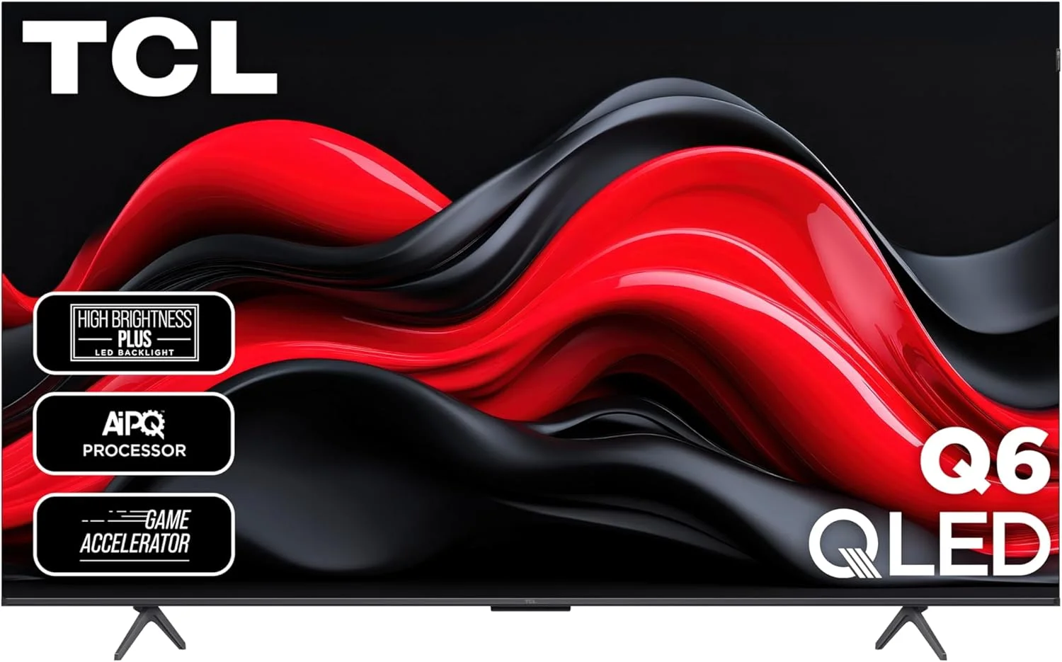 تلویزیون هوشمند 75 اینچی TCL مدل Q65 با فناوری QLED 4K و Fire TV (مدل 75Q651F، 2024)، Dolby Vision، HDR PRO+، Dolby Atmos، Alexa داخلی با ریموت صوتی، سازگاری با Apple AirPlay 2، تلویزیون استریمینگ