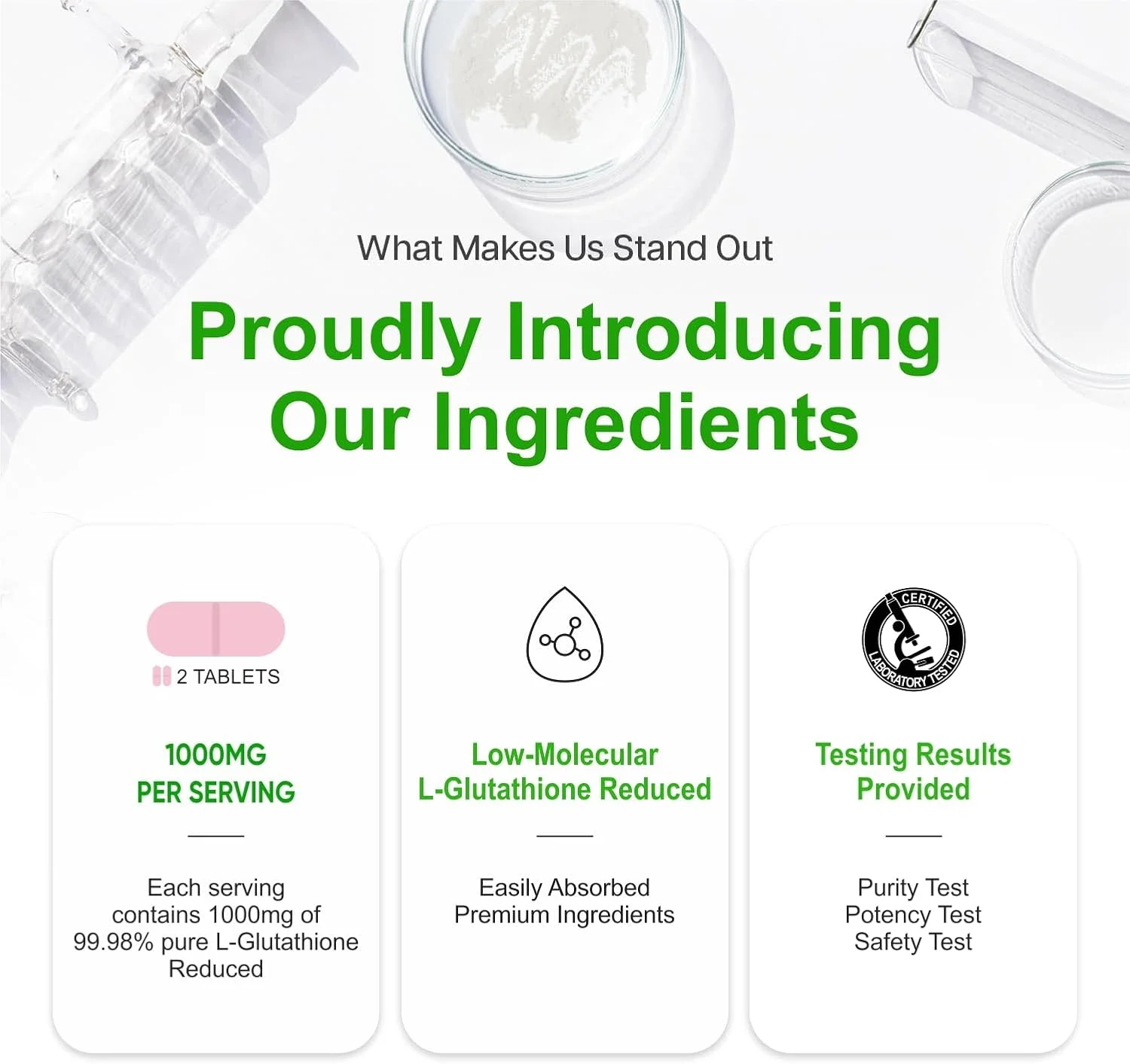 قرص گلوتاتیون HXN 1000 میلی گرم با ال-گلوتاتیون، ویتامین C، E، هیالورونیک، بیوتین، مکمل کلاژن ساز برای حمایت از درخشش سالم و جوان و روشن کننده پوست برای آقایان - 60 عدد (بسته بدون کپسول 1)