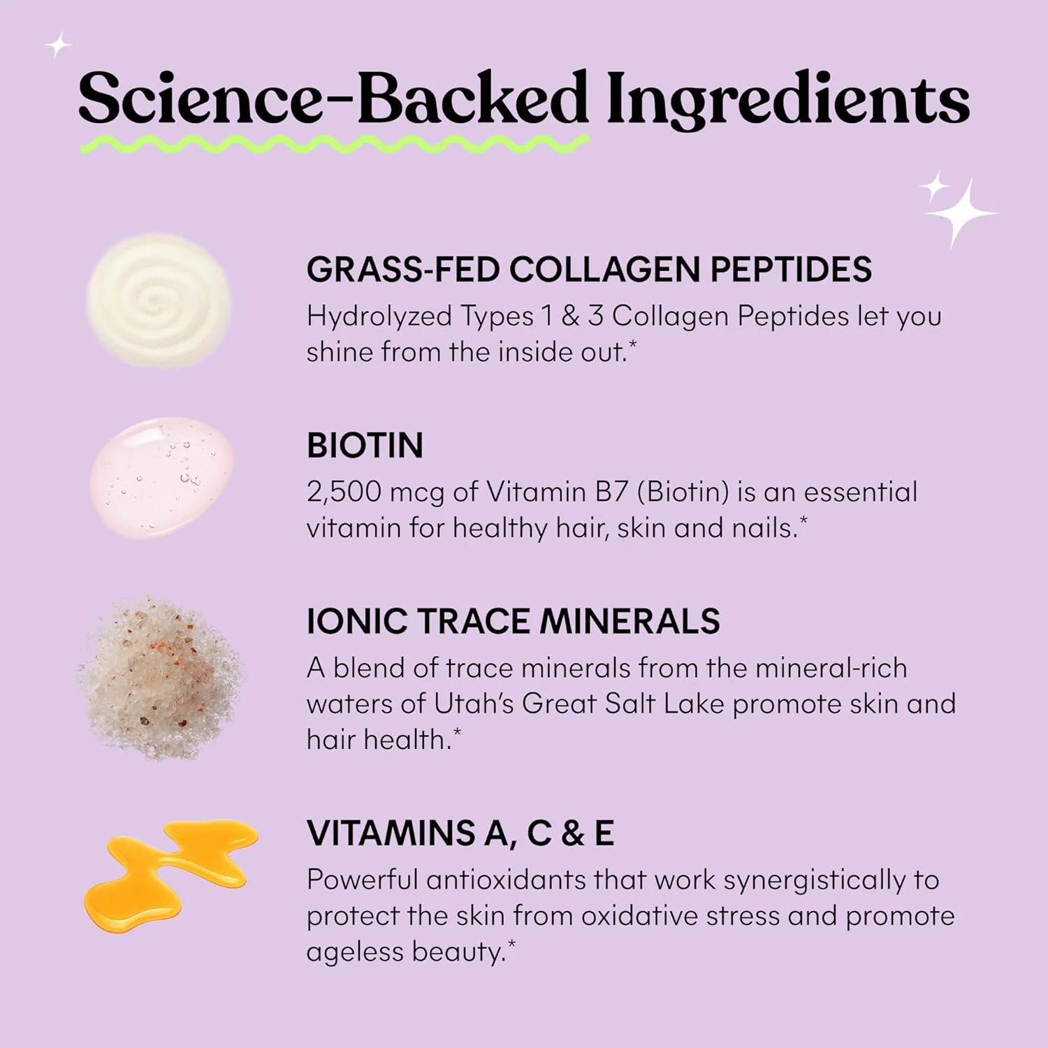 پاستیل مو کلاژن لم برای موهای قوی و ضخیم و کاهش ریزش مو با پپتیدهای کلاژن، بیوتین، مواد معدنی کمیاب، روی، ویتامین های A، C و E، بدون لبنیات و گلوتن، طعم هلو، 60 عدد