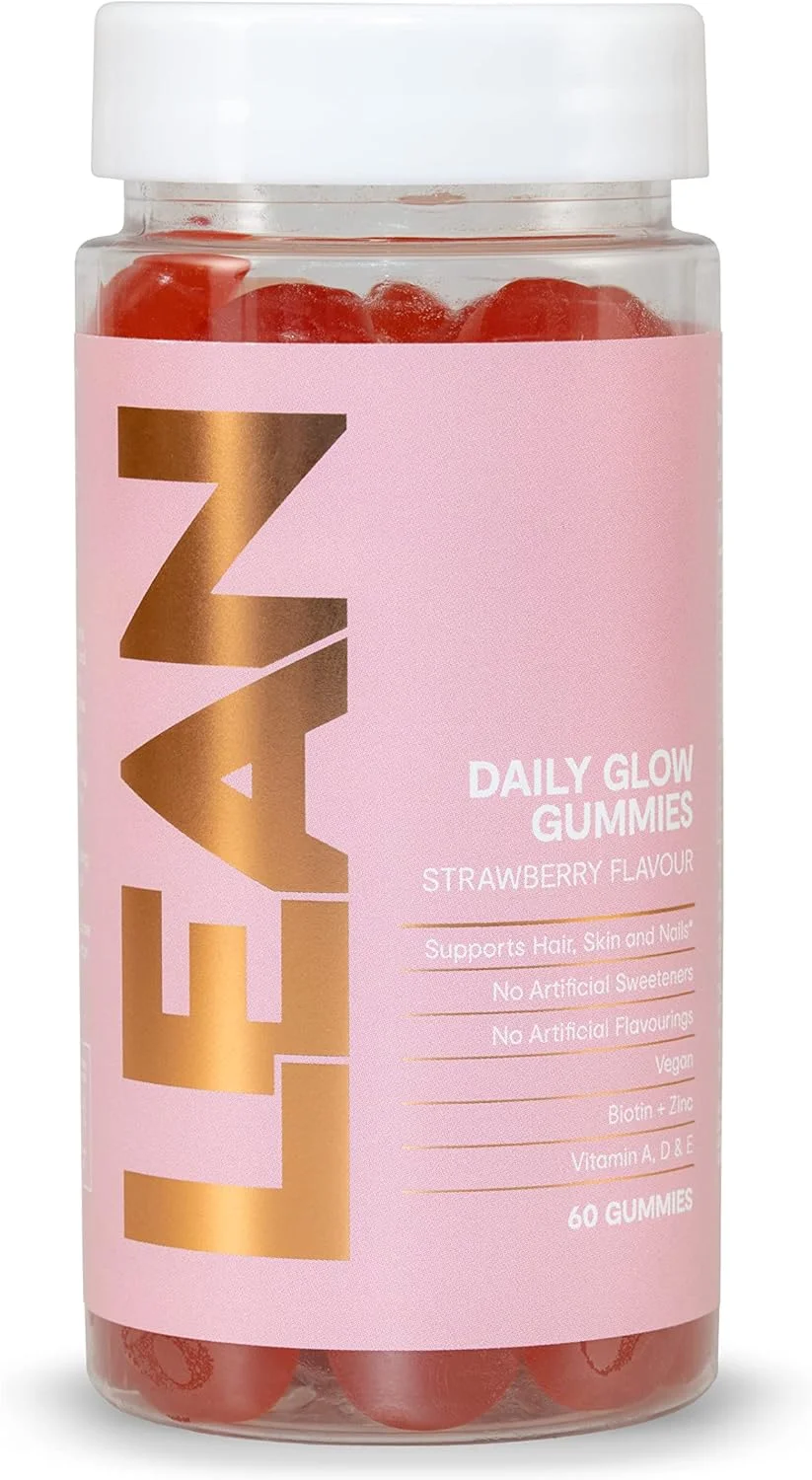 پاستیل های گیاهی درخشش روزانه - طعم توت فرنگی. ویتامین های زیبایی مو، پوست و ناخن برای زنان. شامل بیوتین، روی، سلنیوم، ویتامین A، B، D، E. (60 عدد) پاستیل های گیاهی درخشش روزانه - طعم توت فرنگی. ویتامین های زیبایی مو، پوست و ناخن برای زنان. شامل بیوتین، روی، سلنیوم، ویتامین A، B، D، E. (60 عدد)