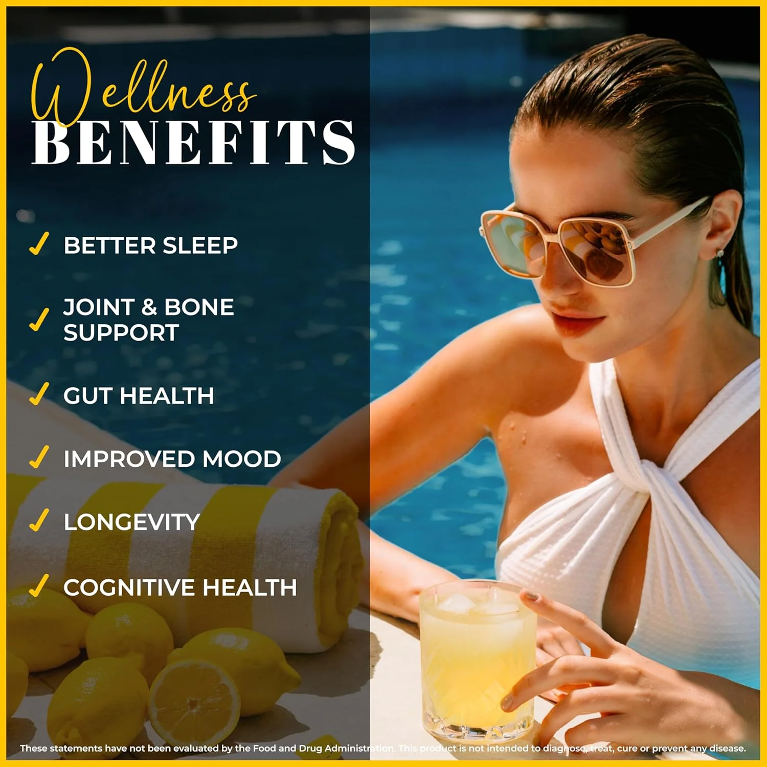 کلاژن مایع لیمو و شرکت برای بانوان | ترکیب آب کلاژن لیمو با 5000 میلی گرم پپتیدهای کلاژن دریایی، لیموهای ارگانیک و ویتامین C | اکسیر روزانه برای پوست، ناخن، مو و روده | بدون مواد نگهدارنده، بدون شکر