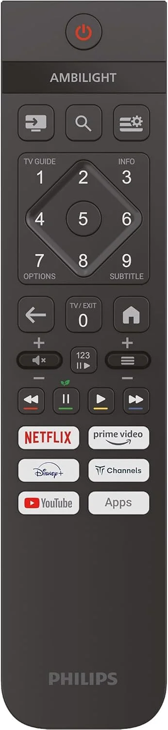 تلویزیون هوشمند ال ای دی فیلیپس مدل 32PFS6900 با کیفیت HD، صفحه نمایش 32 اینچی با Pixel Plus، سیستم عامل Titan و صدای Dolby Digital، سازگار با دستیار صوتی الکسا و گوگل