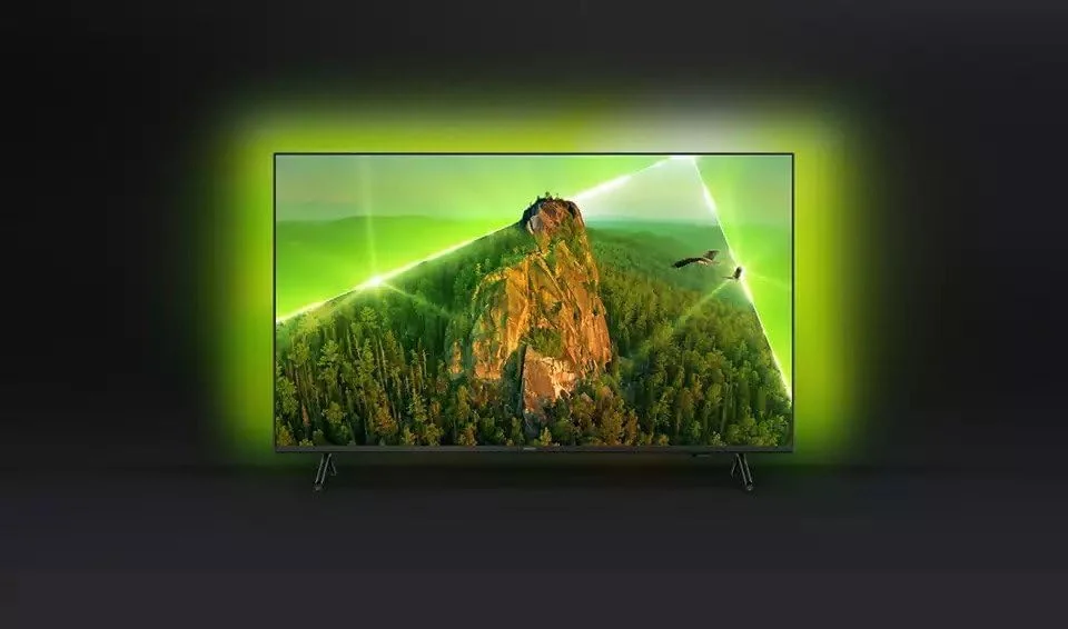 تلویزیون هوشمند ال ای دی 65 اینچ فیلیپس سری 7900، تلویزیون 4K LED Ambilight، دالبی ویژن و دالبی اتموس، دستیار گوگل، Pixel Precise Ultra HD، 65PUT7908/56