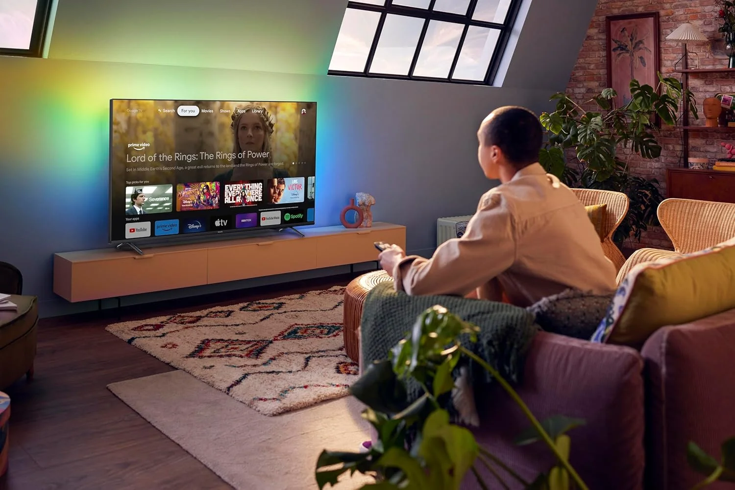 تلویزیون هوشمند ال ای دی 75 اینچ فیلیپس سری 7900، تلویزیون ال ای دی 4K Ambilight، Dolby Vision و Dolby Atmos، Google Assistant، Pixel Precise Ultra HD، 75PUT7908/56 تلویزیون هوشمند ال ای دی 75 اینچ فیلیپس سری 7900، تلویزیون ال ای دی 4K Ambilight، Dolby Vision و Dolby Atmos، Google Assistant، Pixel Precise Ultra HD، 75PUT7908/56