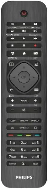 ریموت کنترل فیلیپس مدل SRP4000/10، ریموت کنترل یونیورسال تلویزیون فیلیپس، مشکی