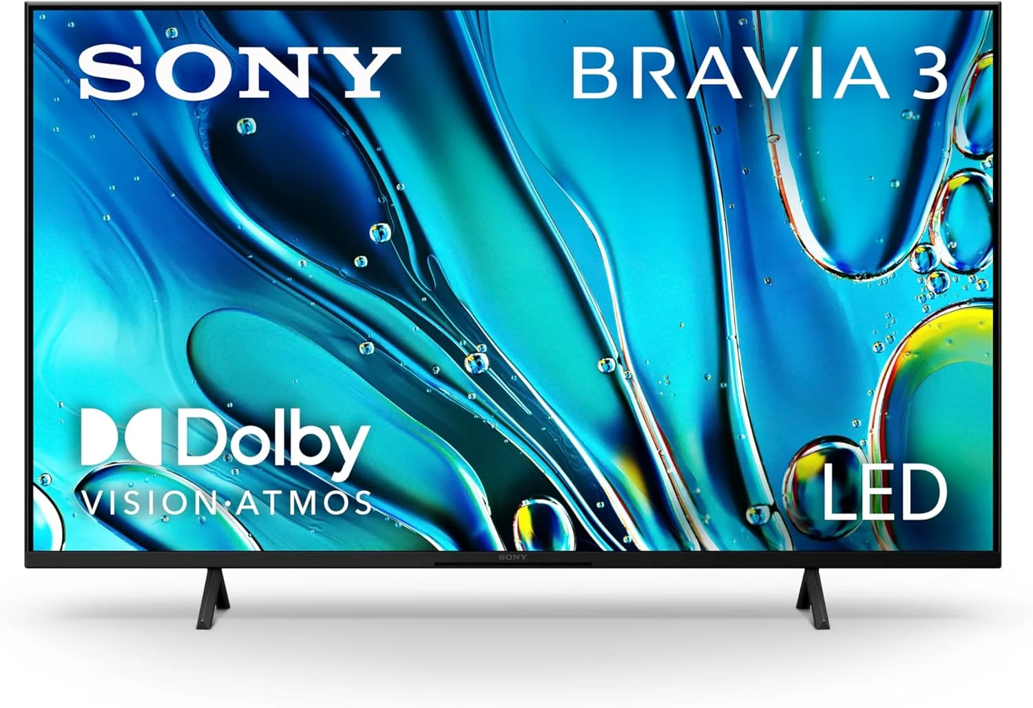 تلویزیون هوشمند 4K Ultra HD سونی 43 اینچ BRAVIA 3 LED Google TV با Dolby Vision HDR و ویژگی های انحصاری برای Playstation®5 (مدل K-43S30)، مدل 2024