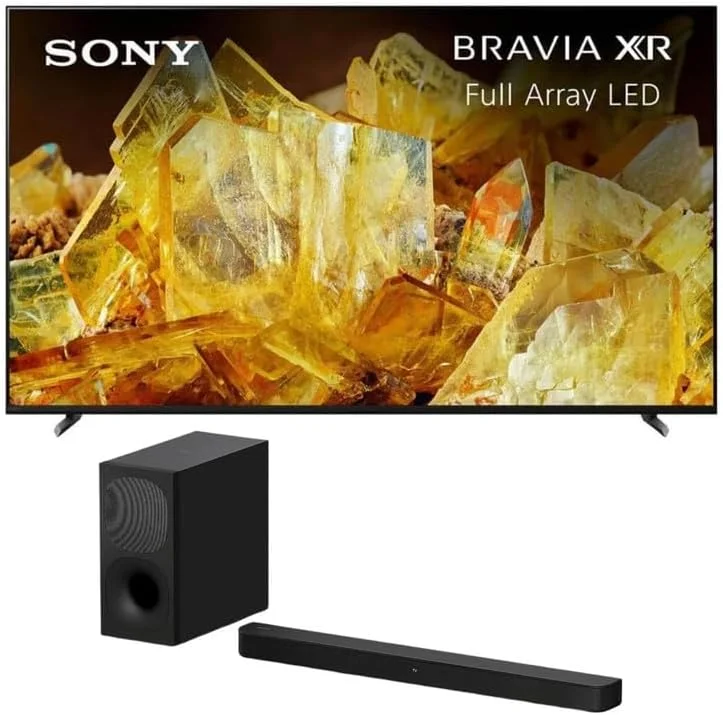 تلویزیون هوشمند 65 اینچ 4K UHD سونی Bravia، Google TV - مدل Xr-65X90L به همراه ساندبار 2.1 کاناله Sony Ht-S400، ساب ووفر بی سیم، S-Force Pro مشکی تلویزیون هوشمند 65 اینچ 4K UHD سونی Bravia، Google TV - مدل Xr-65X90L به همراه ساندبار 2.1 کاناله Sony Ht-S400، ساب ووفر بی سیم، S-Force Pro مشکی