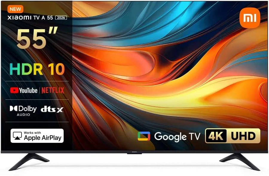 تلویزیون شیائومی A55 2026 4K با نمایشگر محافظت از چشم و کیفیت تصویر HDR، نرخ نوسازی 120 هرتز در حالت Game Boost از طریق HDMI تلویزیون شیائومی A55 2026 4K با نمایشگر محافظت از چشم و کیفیت تصویر HDR، نرخ نوسازی 120 هرتز در حالت Game Boost از طریق HDMI