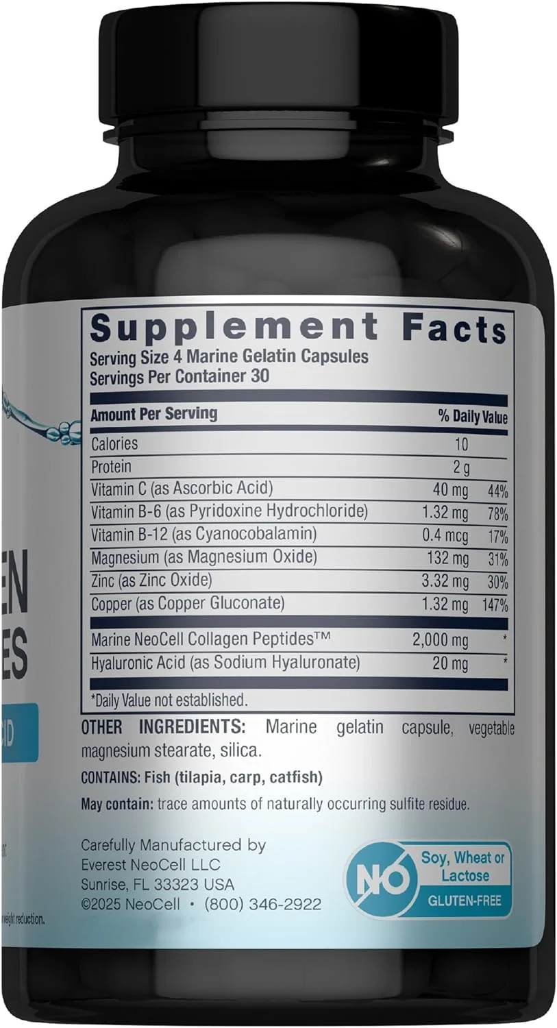 نئوسل کلاژن دریایی 120 کپسول (بسته بندی ممکن است متفاوت باشد)