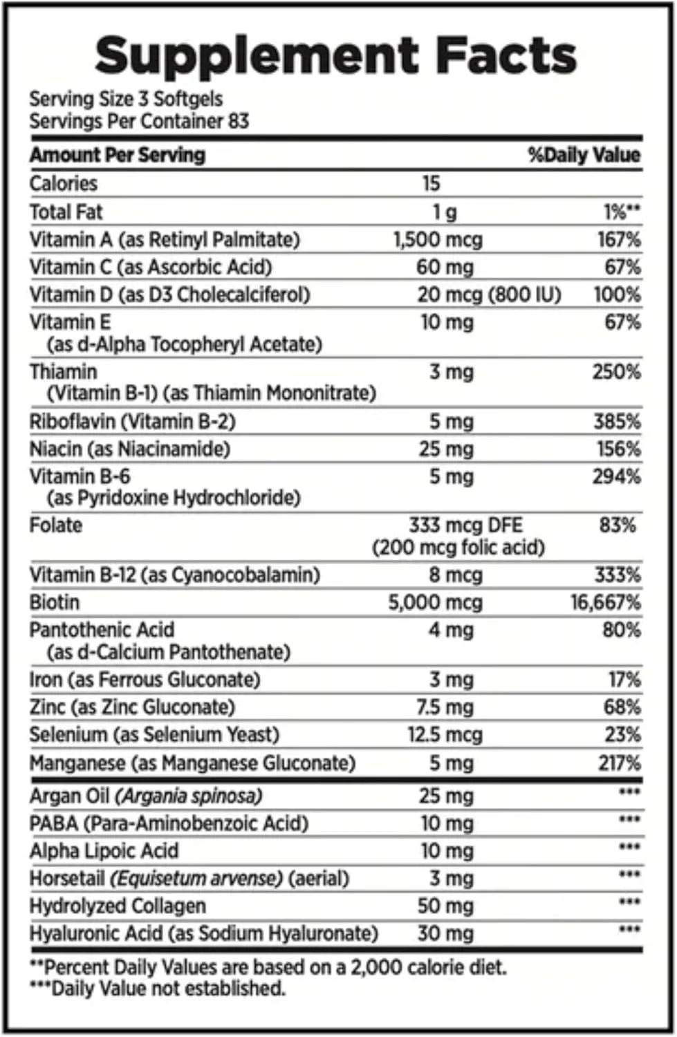 نچر بونتی، فرمول تقویت کننده مو، پوست و ناخن - 5000 میکروگرم، 250 سافت ژل نچر بونتی، فرمول تقویت کننده مو، پوست و ناخن - 5000 میکروگرم، 250 سافت ژل