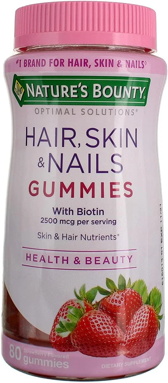 پاستیل های راه حل های بهینه Nature's Bounty برای مو، پوست و ناخن، 80 عدد (بسته 2 عددی) پاستیل های راه حل های بهینه Nature's Bounty برای مو، پوست و ناخن، 80 عدد (بسته 2 عددی)