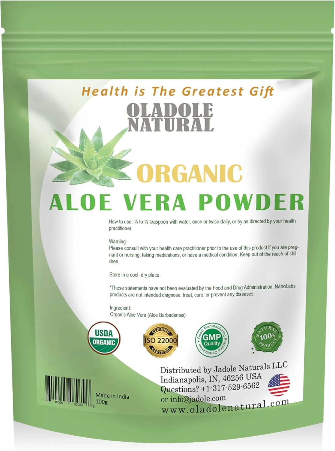 پودر برگ آلوئه ورا طبیعی اولادول - 100 گرم | مراقبت از مو، مراقبت از پوست، آنتی اکسیدان، جلوگیری از چین و چروک، کاهش شوره سر، آکنه و لک ها، مرطوب کننده و جوان کننده پوست، حالت دهنده مو | غیر GMO، بدون گلوتن پودر برگ آلوئه ورا طبیعی اولادول - 100 گرم | مراقبت از مو، مراقبت از پوست، آنتی اکسیدان، جلوگیری از چین و چروک، کاهش شوره سر، آکنه و لک ها، مرطوب کننده و جوان کننده پوست، حالت دهنده مو | غیر GMO، بدون گلوتن