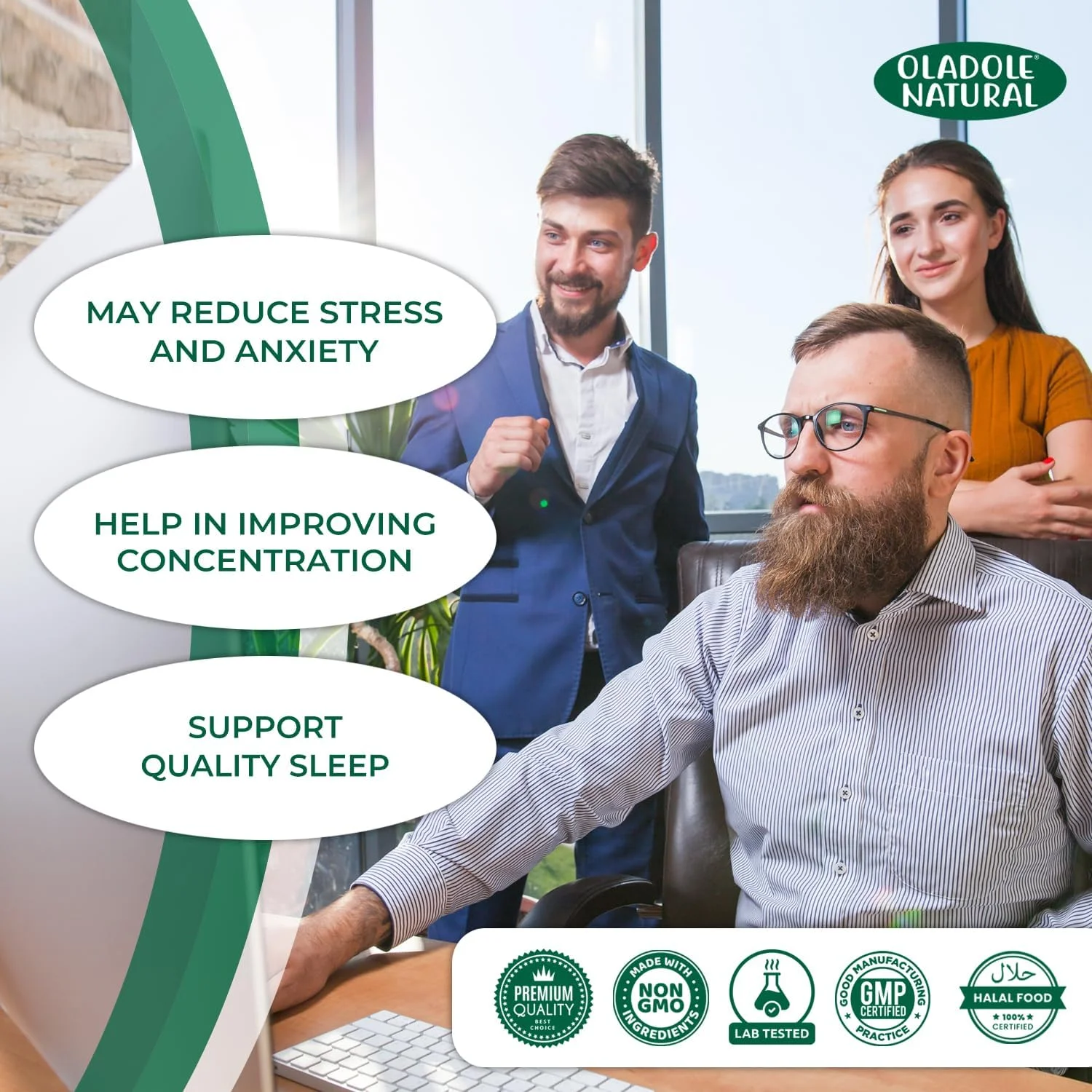 پودر گوتو کولا ارگانیک طبیعی Oladole - 100 گرم | پشتیبانی از سلامت مغز، مفاصل، رشد مو، ترویج پوست شفاف و درخشان، افزایش جریان خون، کاهش استرس و اضطراب | 100% خالص و طبیعی پودر گوتو کولا ارگانیک طبیعی Oladole - 100 گرم | پشتیبانی از سلامت مغز، مفاصل، رشد مو، ترویج پوست شفاف و درخشان، افزایش جریان خون، کاهش استرس و اضطراب | 100% خالص و طبیعی