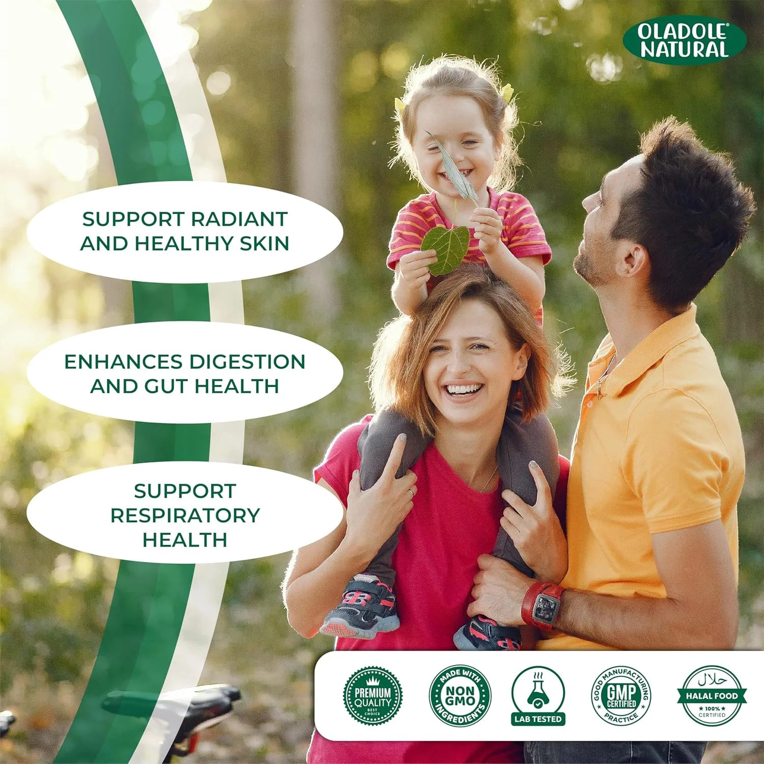 عصاره طبیعی تولسی اولادل - 20000 میلی گرم (120 کپسول) | بهبود سلامت پوست و مو، آنتی اکسیدان، ضد التهاب، درمان سرماخوردگی، سرفه، تقویت ایمنی، سلامت تنفسی | غیر GMO، بدون گلوتن