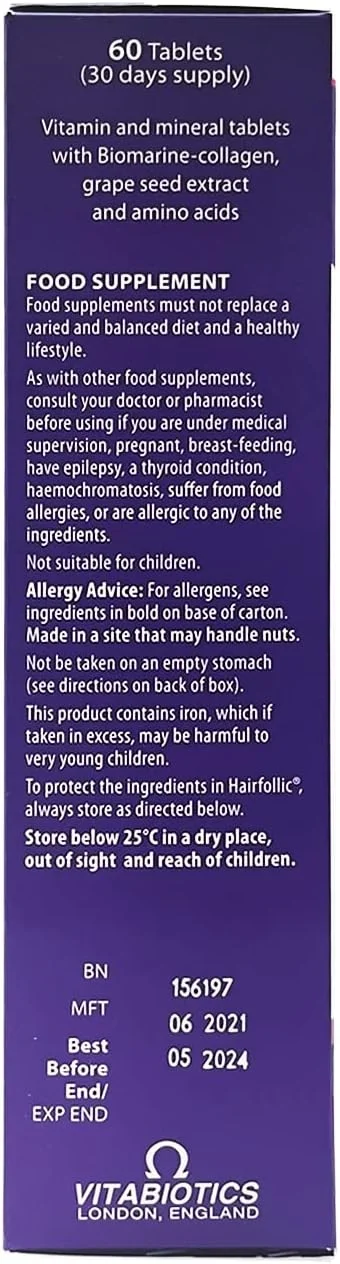 ویتا بیوتیکس هیرفولیک بانوان 60 عدد قرص ویتا بیوتیکس هیرفولیک بانوان 60 عدد قرص