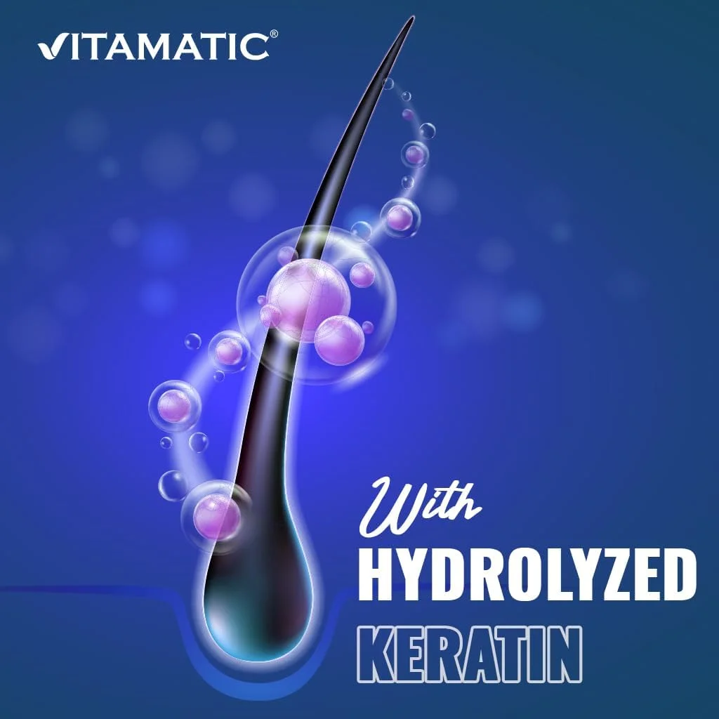 بیوتین با قدرت بالا 20000 میکروگرم (20 میلی گرم) ویتاماتیک به همراه 100 میلی گرم کراتین - 120 قرص گیاهی - مکمل های بیوتین برای سلامت مو، پوست و ناخن بزرگسالان