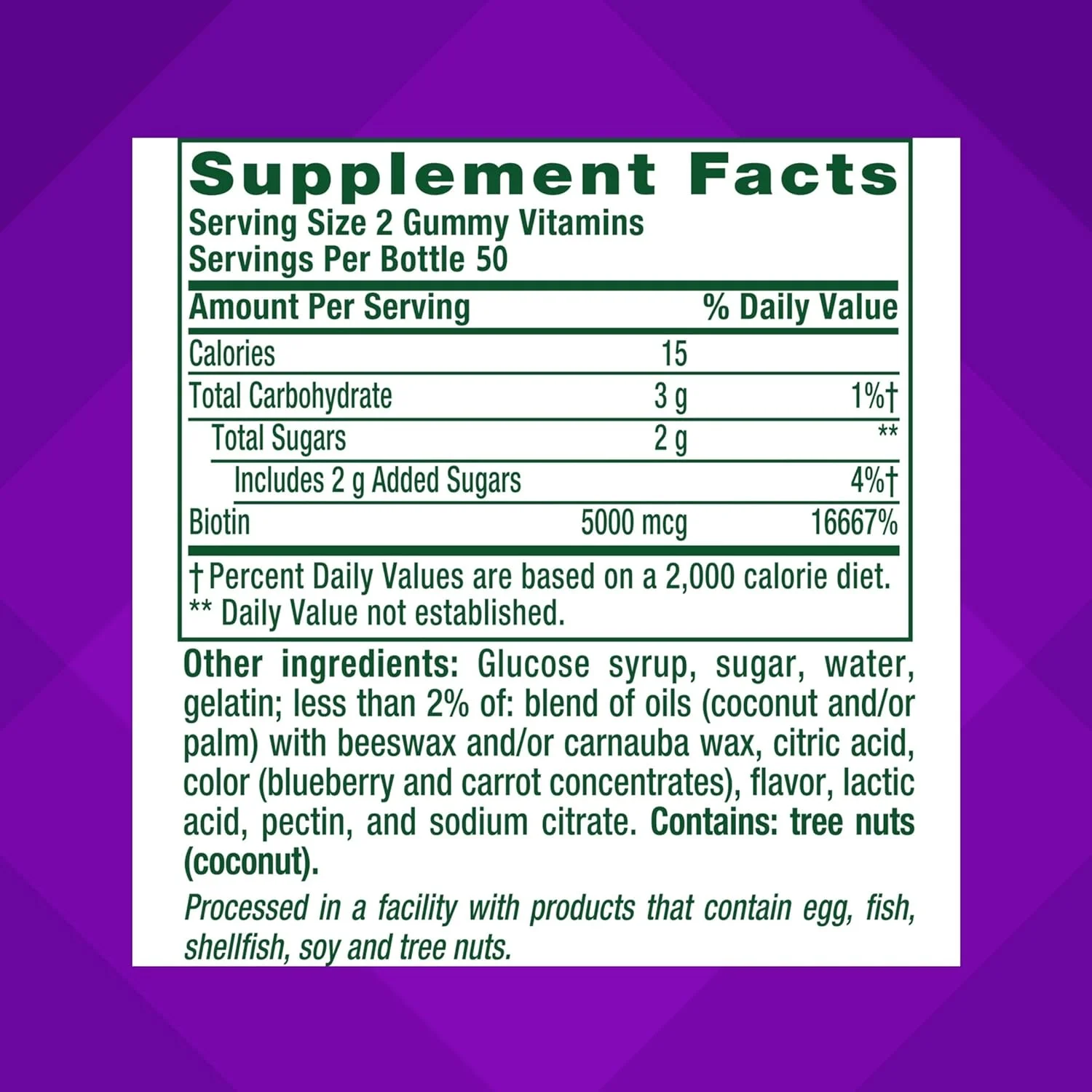 ویتامین های پاستیلی بیوتین با قدرت مضاعف ویتافیوژن، ویتامین های بیوتین با طعم بلوبری برای مو، پوست و ناخن، 100 عدد ویتامین های پاستیلی بیوتین با قدرت مضاعف ویتافیوژن، ویتامین های بیوتین با طعم بلوبری برای مو، پوست و ناخن، 100 عدد