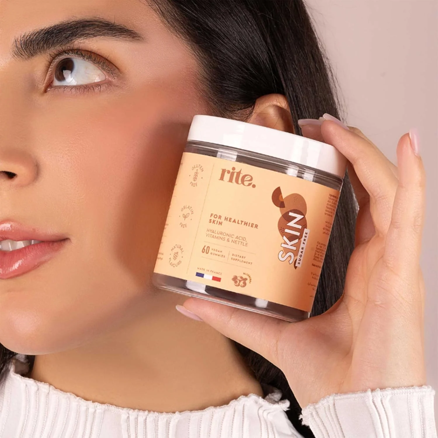 پاستیل ویتامین پوست، برای پوست سالم تر، درخشان، شفاف، مواد ضد پیری، بدون شکر، گیاهی، طعم بلوبری (60 عدد) پاستیل ویتامین پوست، برای پوست سالم تر، درخشان، شفاف، مواد ضد پیری، بدون شکر، گیاهی، طعم بلوبری (60 عدد)